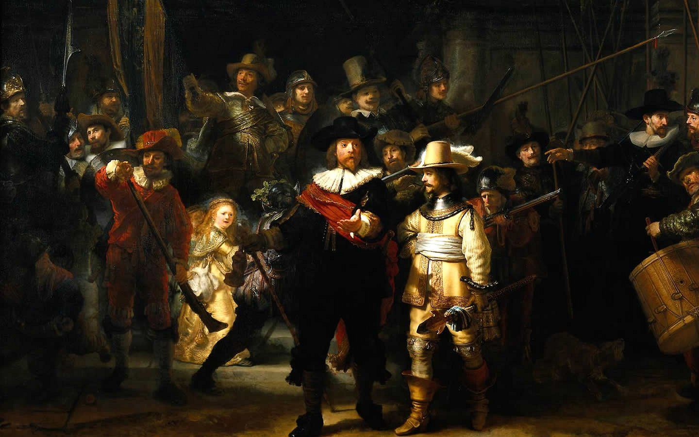 1440x900 Wallpaper Rembrandt The Night Watch 1440 X 900 Famous Painting