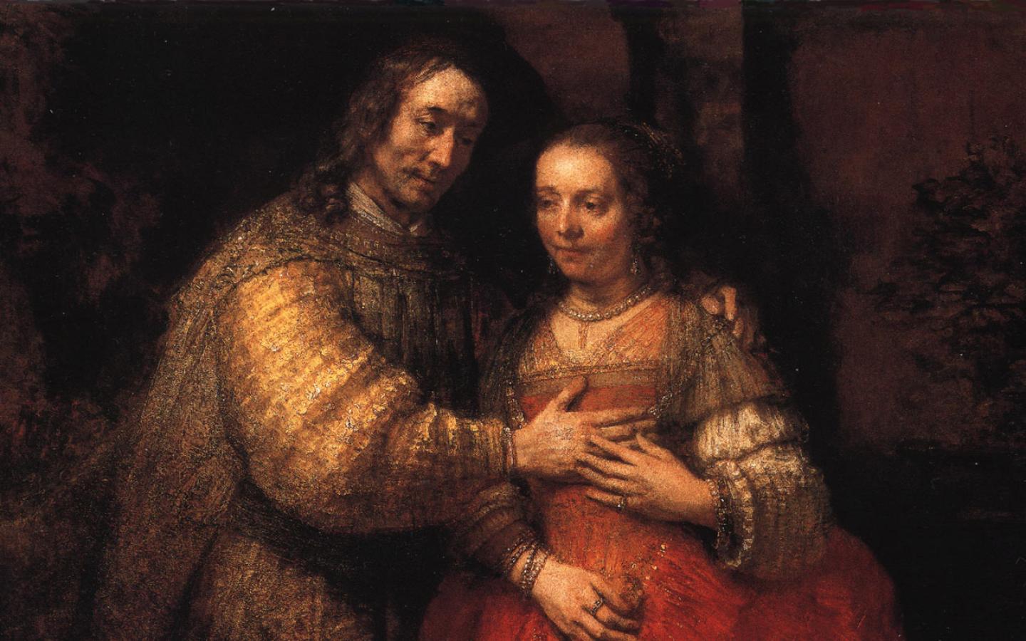 1440x900 Best Artist Rembrandt The Jewish Bride 1440x900 Wallpaper