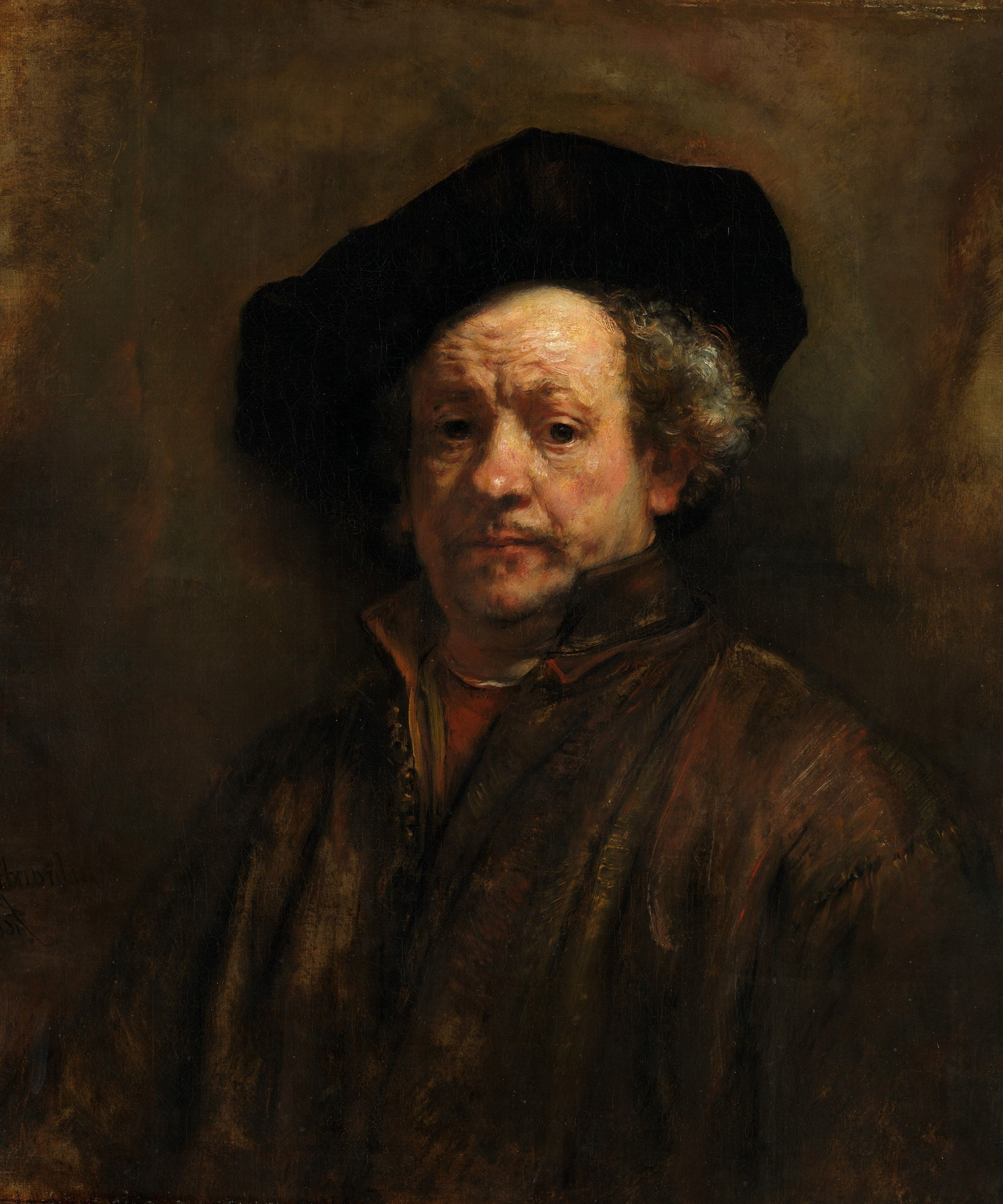 3022x3628 Rembrandt Self Portrait High Resolution Digital Photo