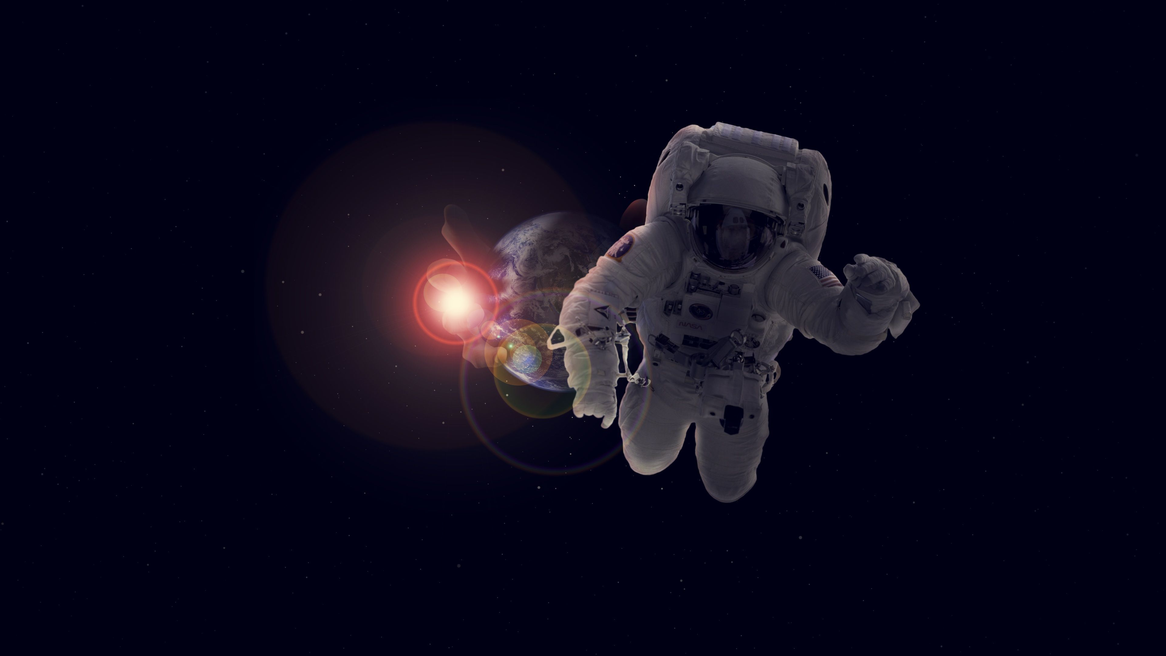 3840x2160 Astronaut In Space 4k Wallpaper