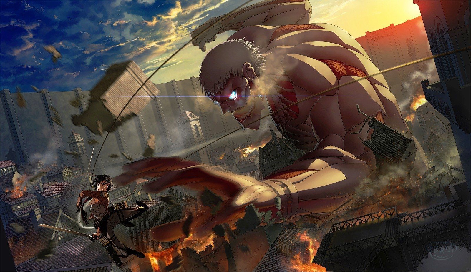 1600x925 Attack On Titan Hd Wallpaper And Background Image