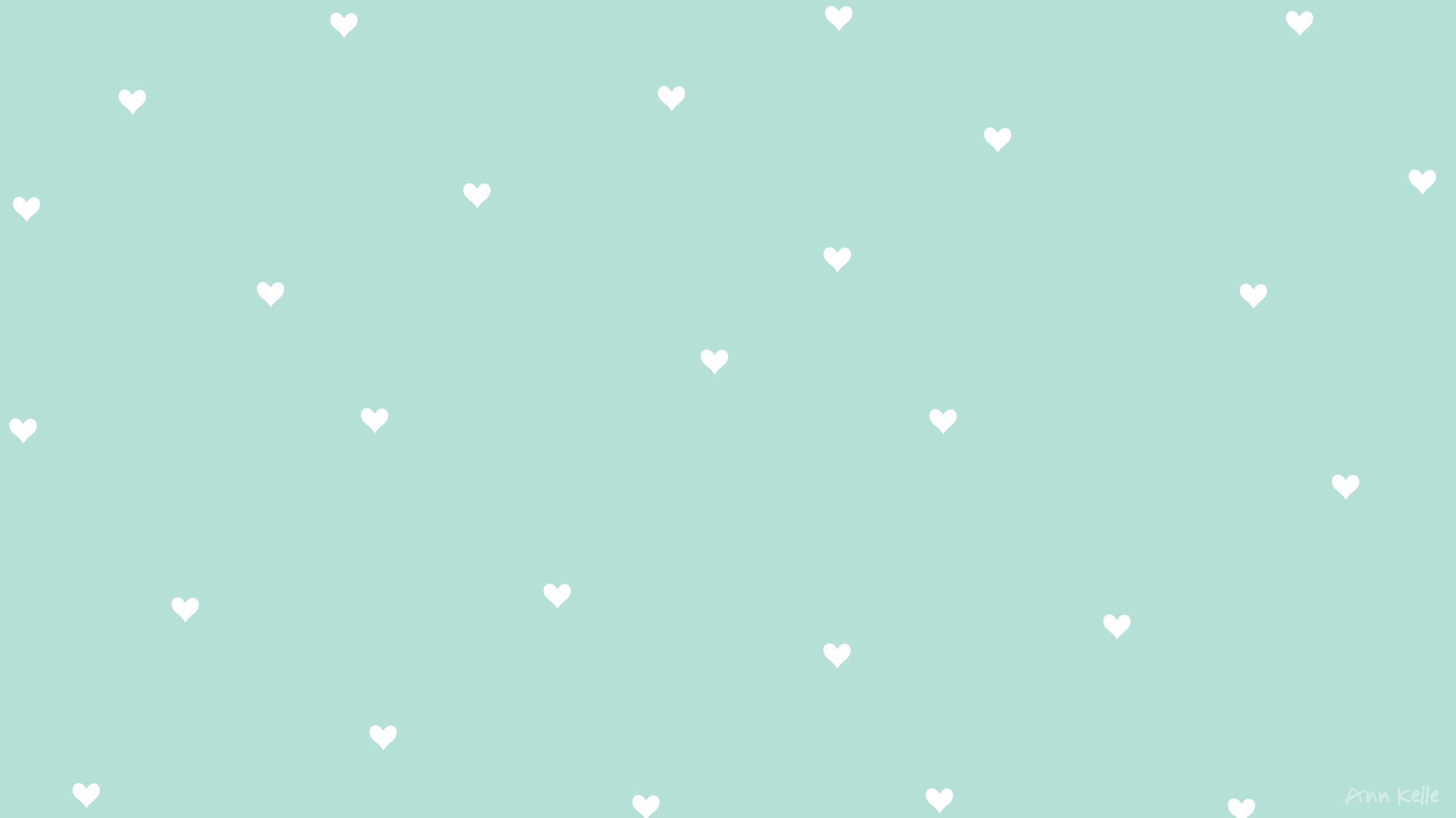 2560x1440 Cute Mint Green Wallpaper