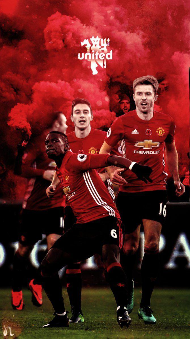 670x1191 Manchester United Players 2022 Wallpaper