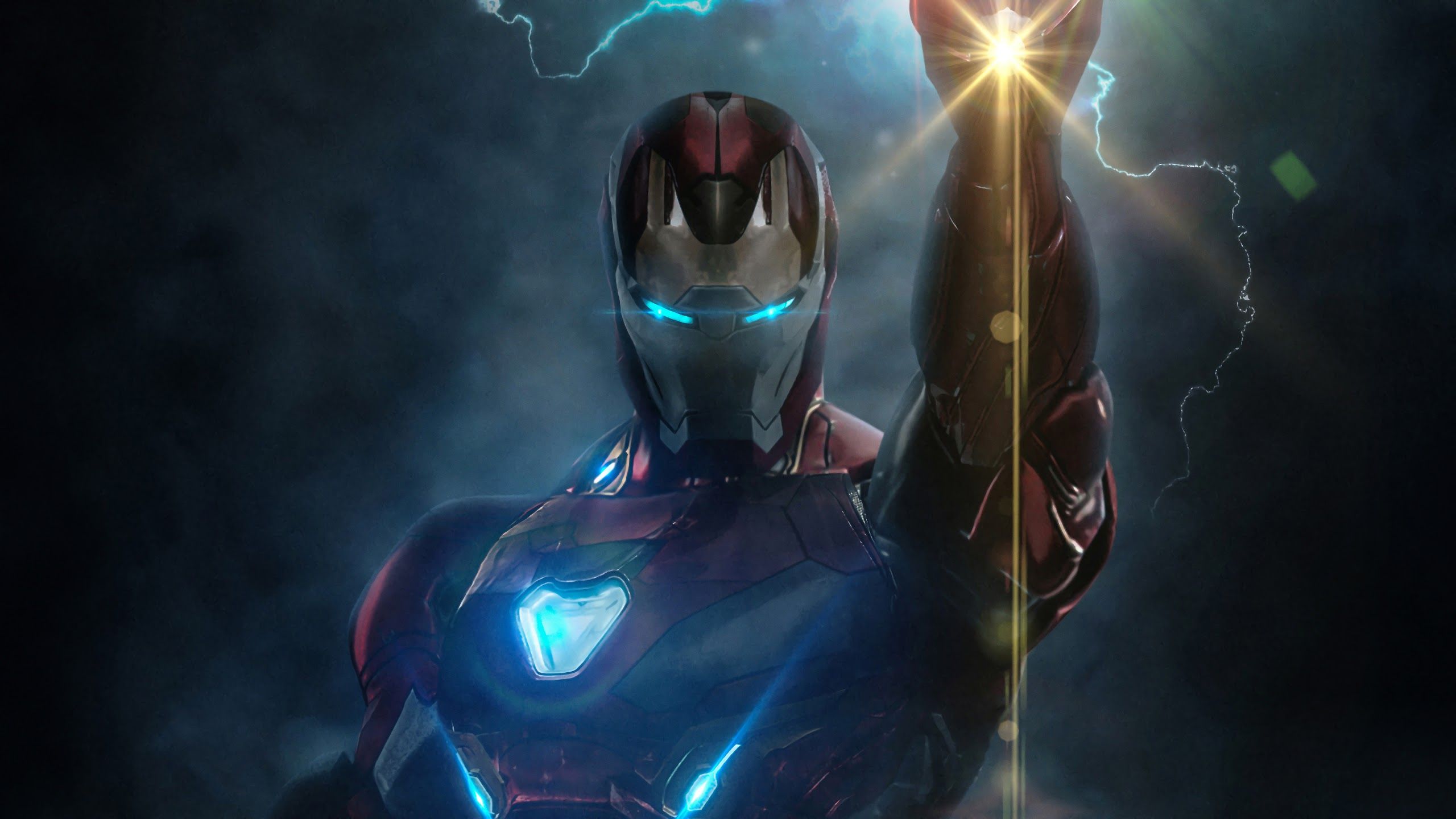 2560x1440 Iron Man Infinity Stones Avengers Endgame 4k Wallpaper