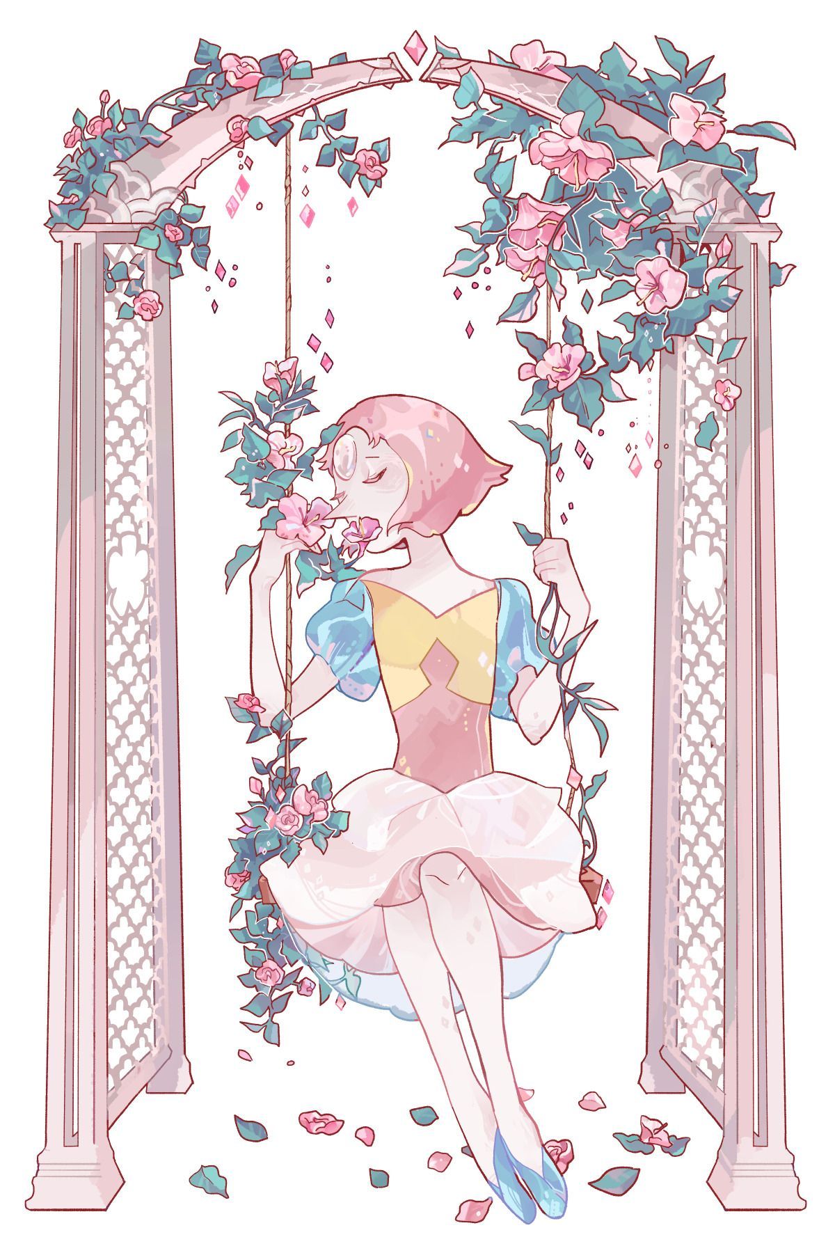 1200x1800 My Pearl Pale Rose Pearl Stand For Otakon Steven Universe Wallpaper Pearl Steven Universe Steven Universe Gem