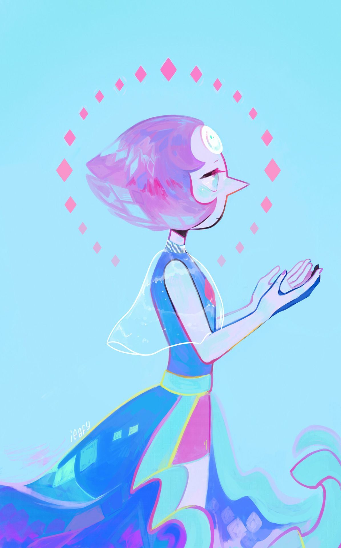 1195x1920 Ieafy Experimenting With Painting With Pearl Speedpaint