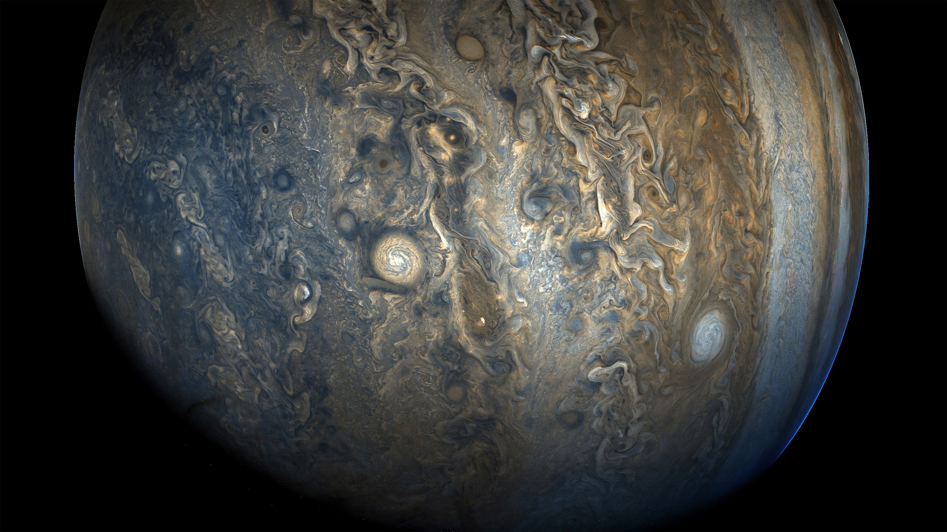 3840x2160 Wallpaper Jupiter Southern Hemisphere Juno Spacecraft Nasa 4k