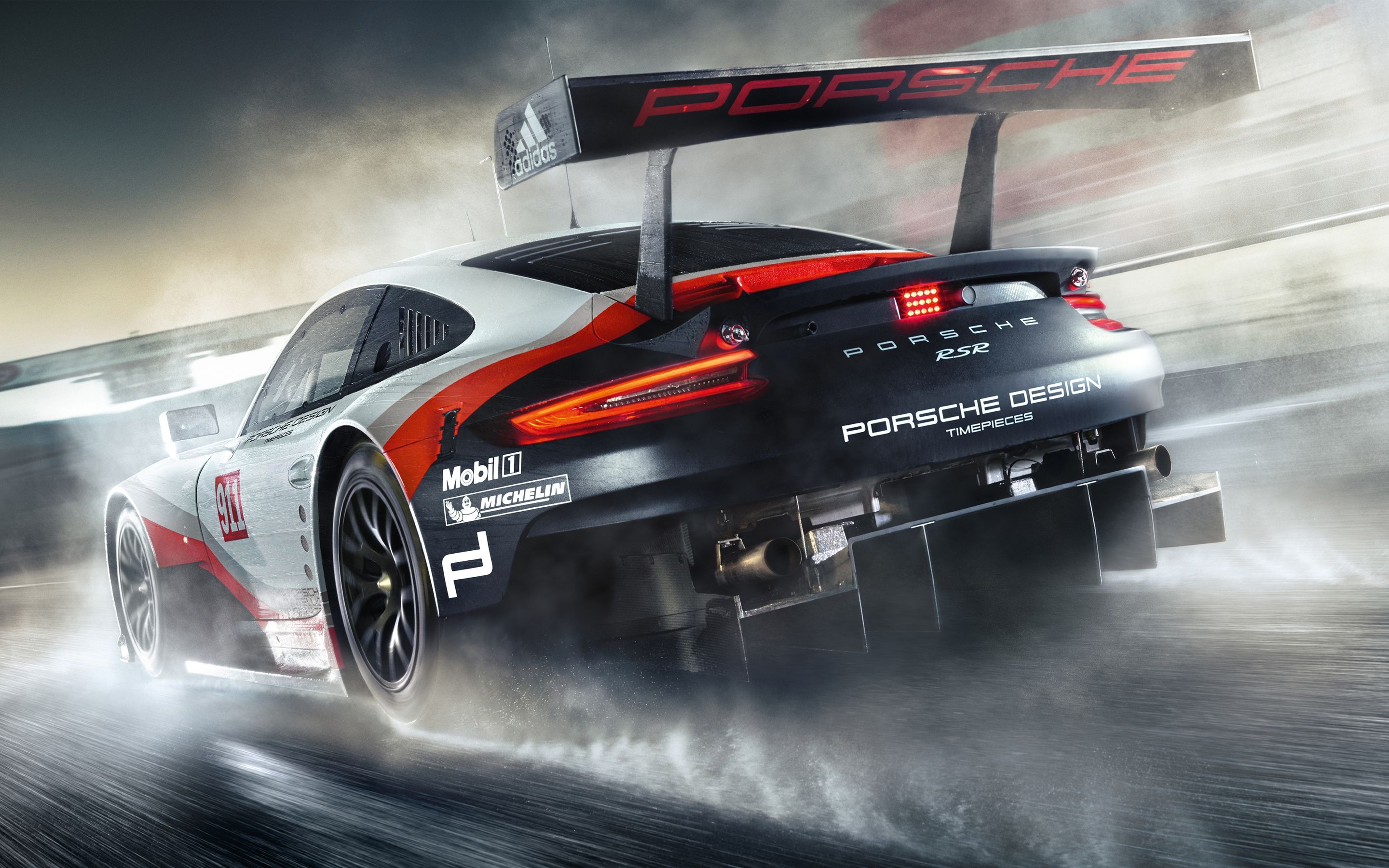 2880x1800 Download 2880x1800 Porsche 911 Rsr Racing Cars Back View