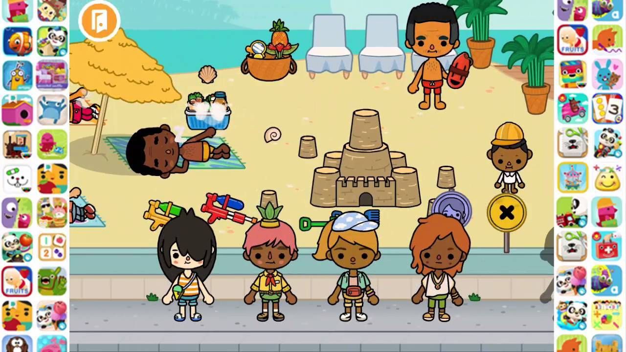 1280x720 Toca Vacation Toca Boca Games Play On The Beach In 2022 Games To Play Kids App Preschool Games