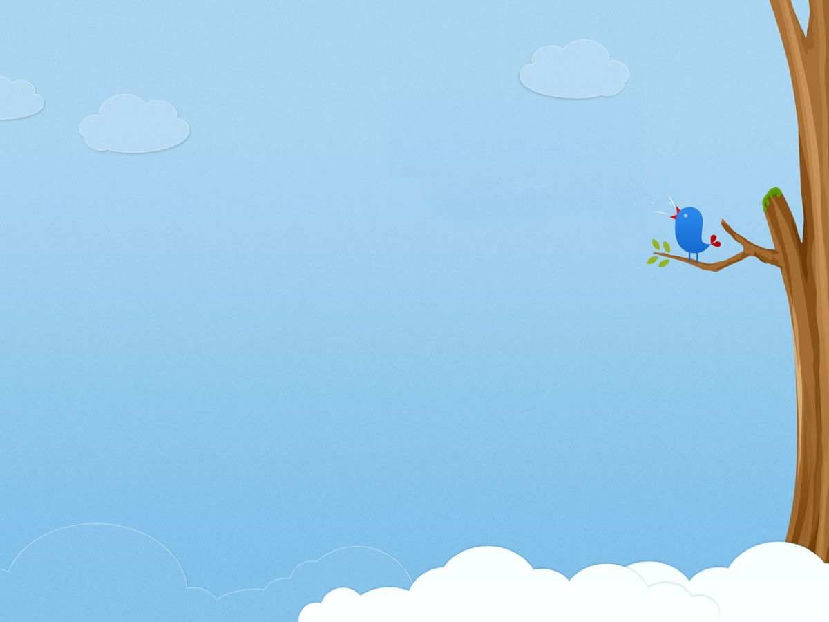 1200x900 Cute Animated Bird Cartoon Photo Background For Powerpoint Templates Ppt Background
