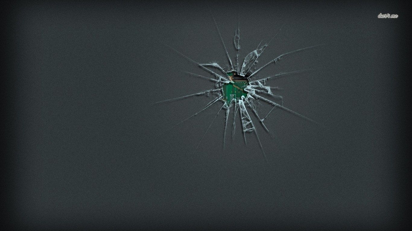 1366x768 Cracked Screen Wallpaper Background Image