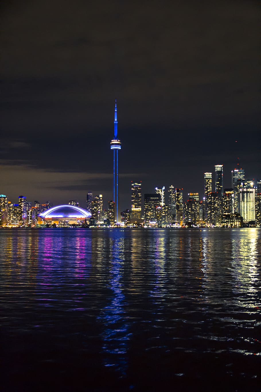 910x1365 Toronto Canada Centre Island City Skyline Lights Iphone 11 Pro Max Wallpaper Hd Toronto