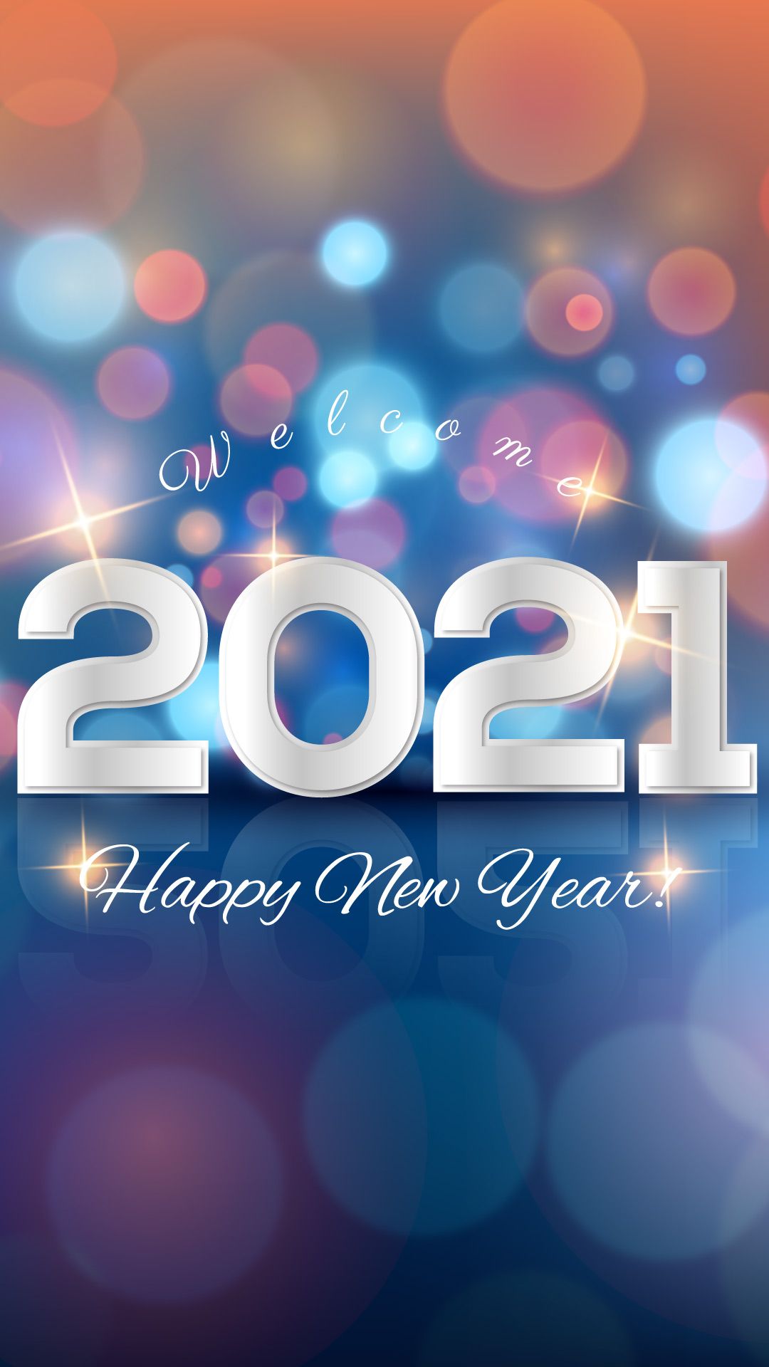 1080x1920 Welcome Happy New Year 2022 Wallpaper