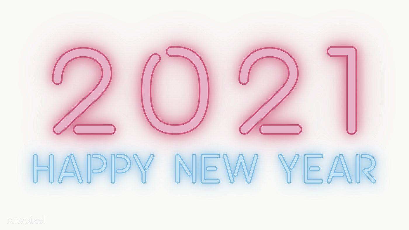 1400x788 Download Premium Png Of Neon Happy New Year 2022 Wallpaper Transparent Png Happy New Year Png Happy New Year Fireworks Happy New Year