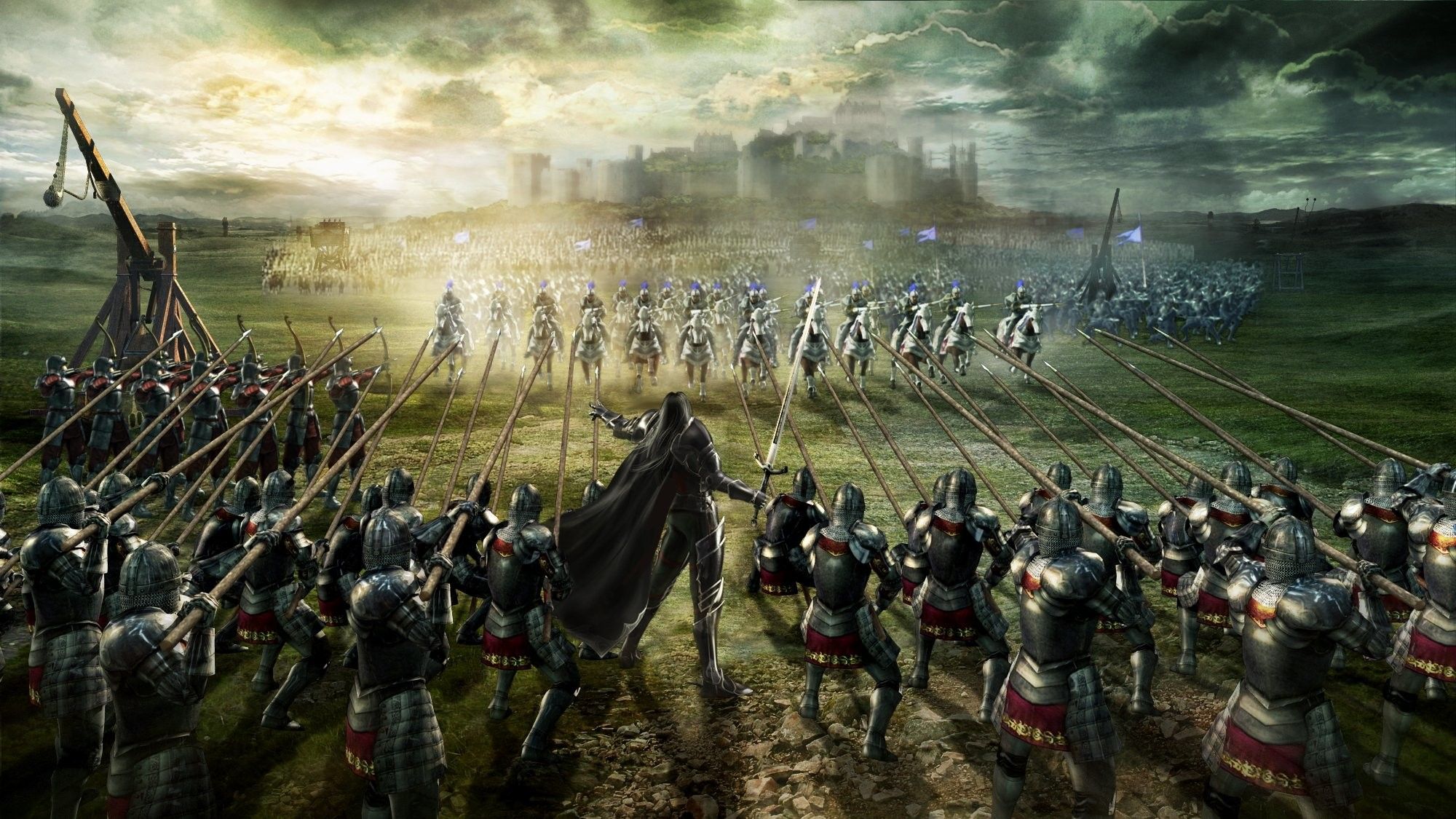 2000x1125 Medieval Battle Wallpaper