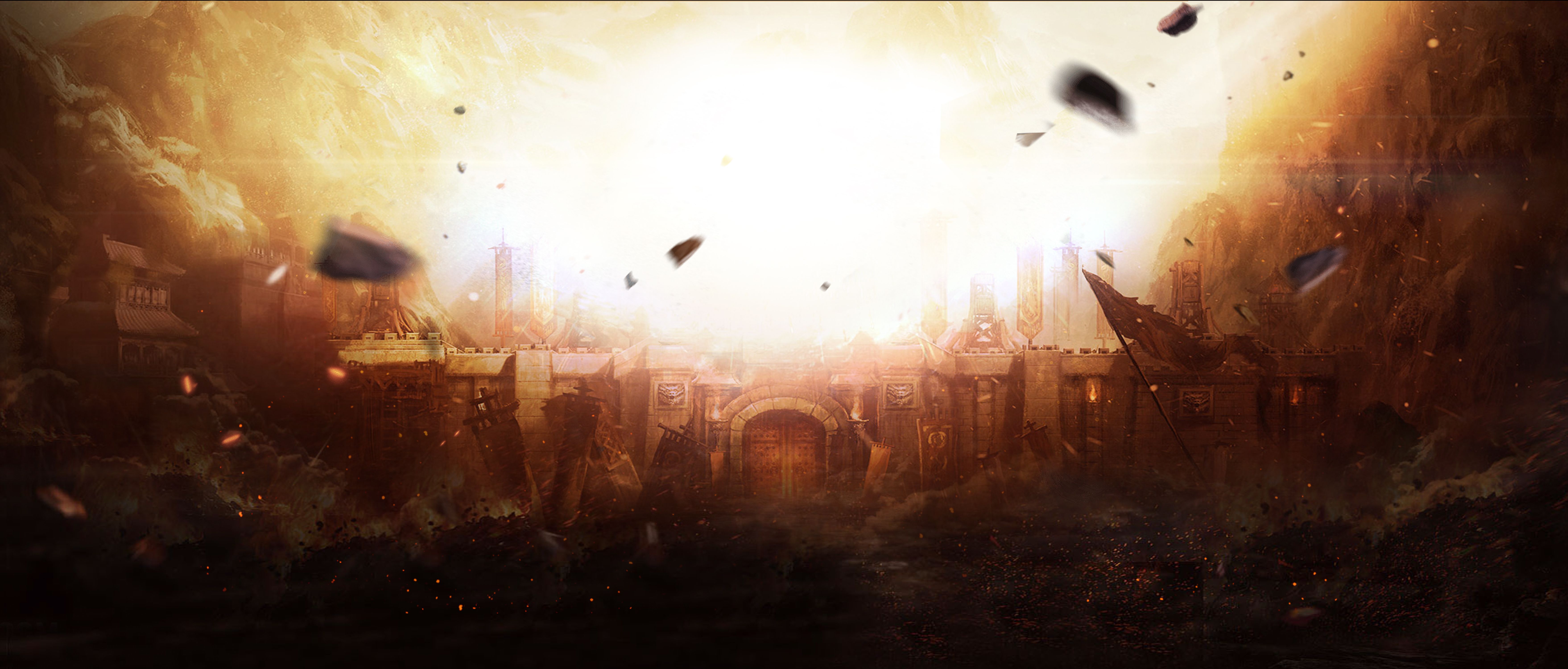7031x3000 Ancient War Games Posters Banner Background Image Light Background Image Background Image