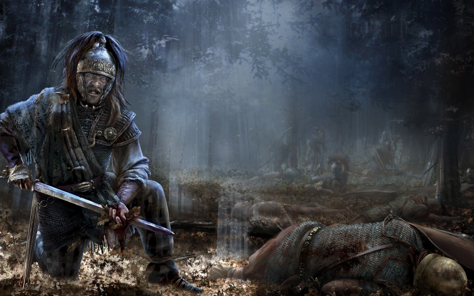 1920x1200 Battle Of The Teutoburg Forest Fantasy Warrior Ancient Warfare Warriors Wallpaper
