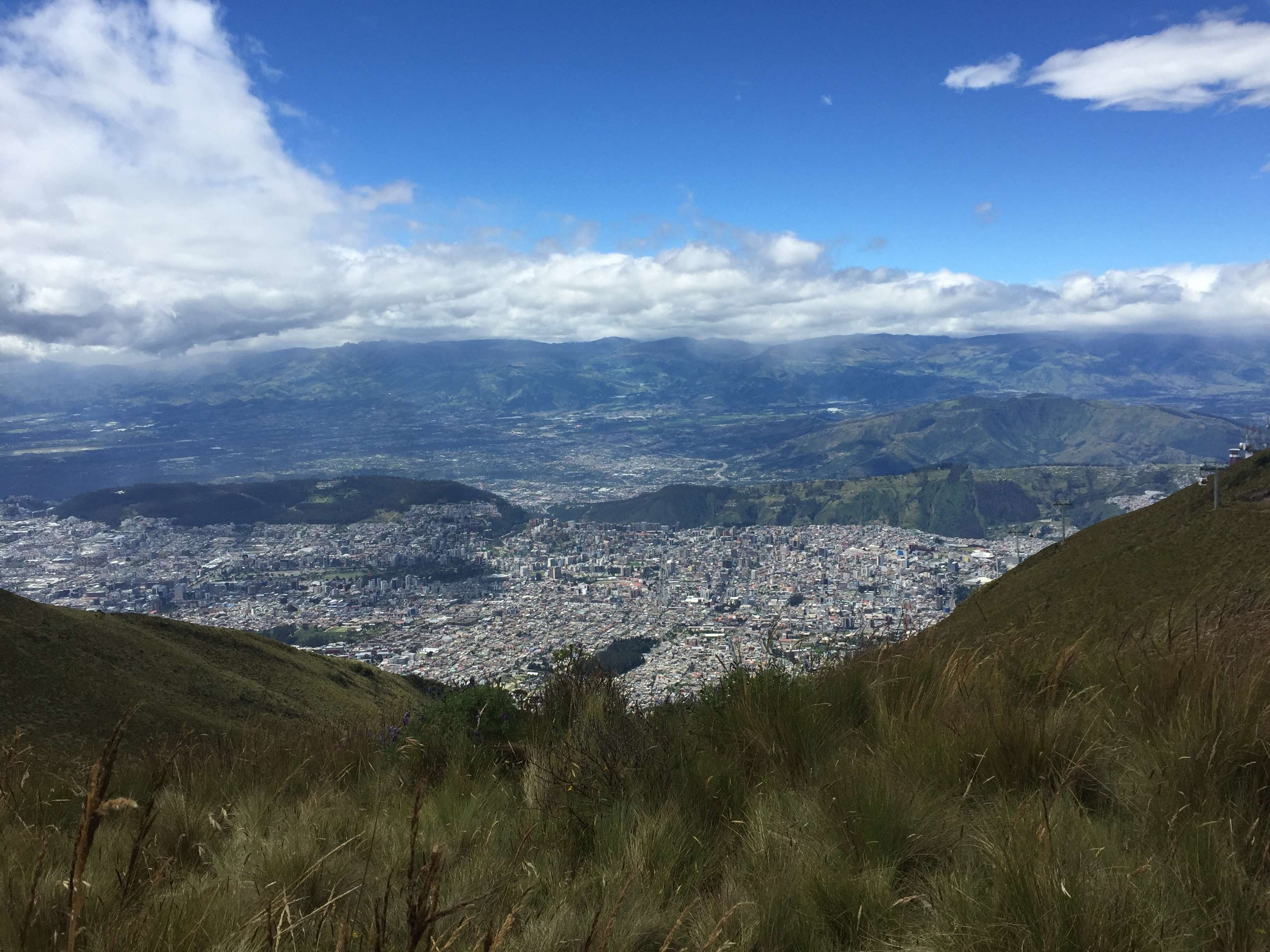 3264x2448 Adventure Birdseye View City Clouds Ecuador