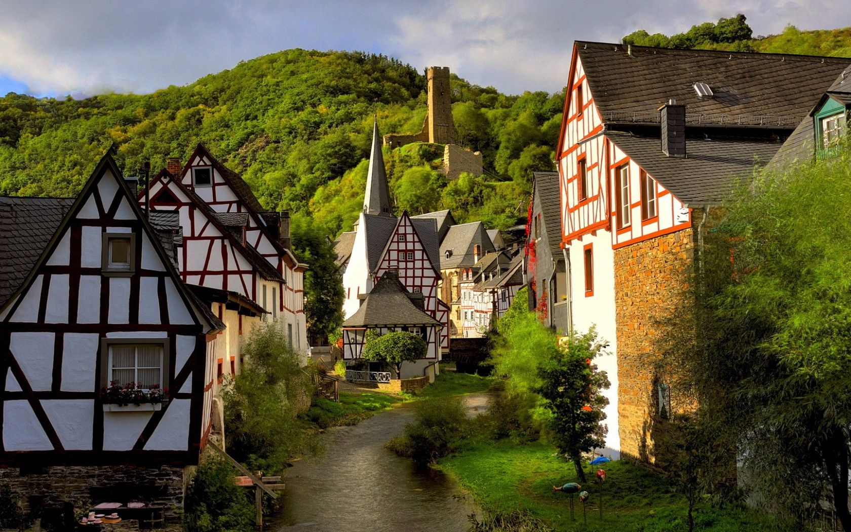 1680x1050 Hd Village Scenery In Germany City Hd Wallpaper