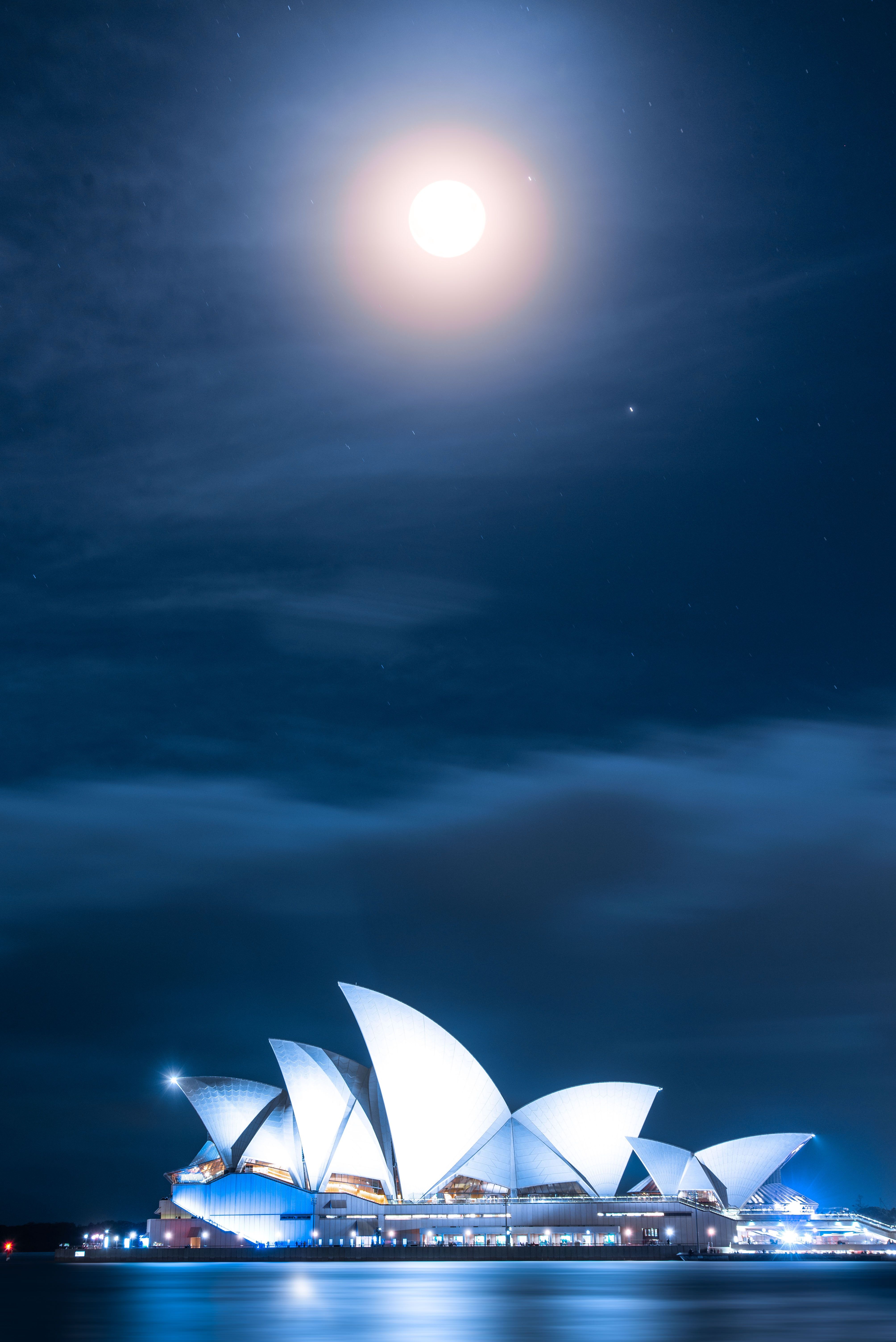 4016x6016 Photo Of Sydney Opera House At Night Free Stock Photo