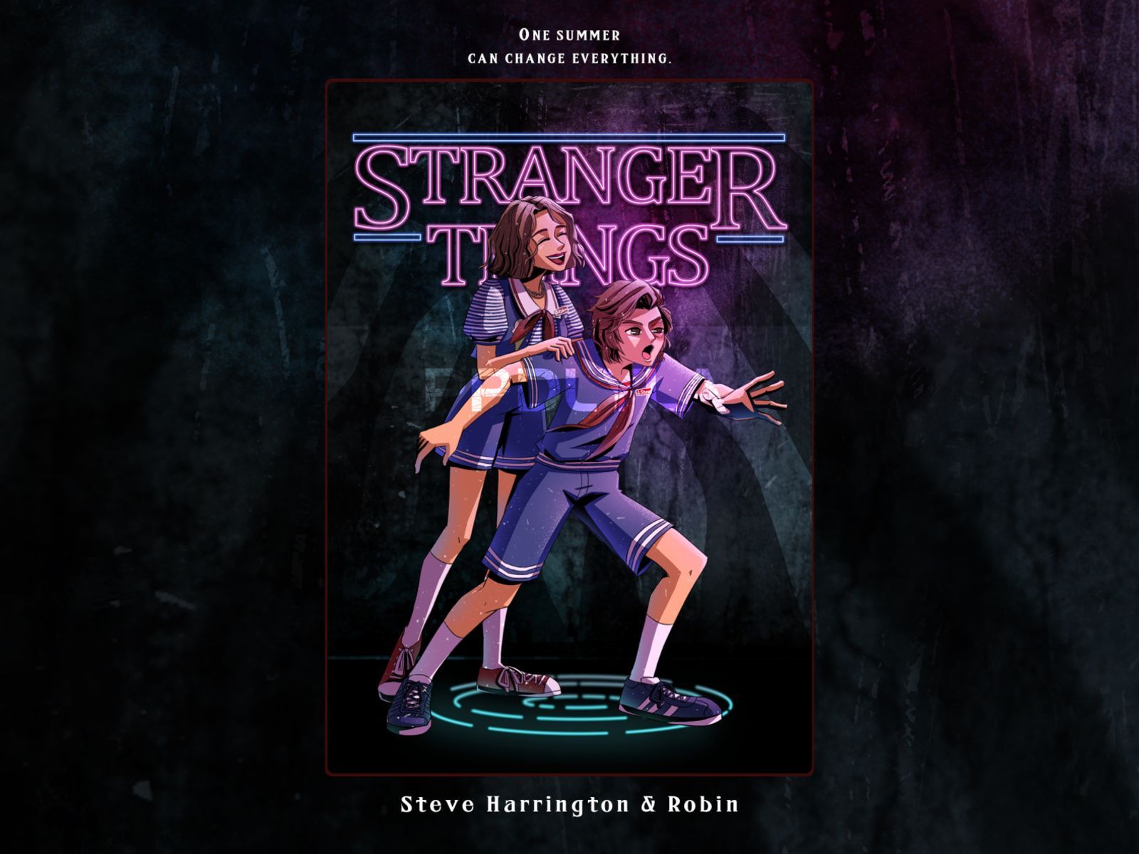 1600x1200 Stranger Things Robin And Steve By Pp Dlyla Maya Hawke Joe Keery Season 3 Fanart Fan Art Stranger Things Max Stranger Stranger Things Wallpaper