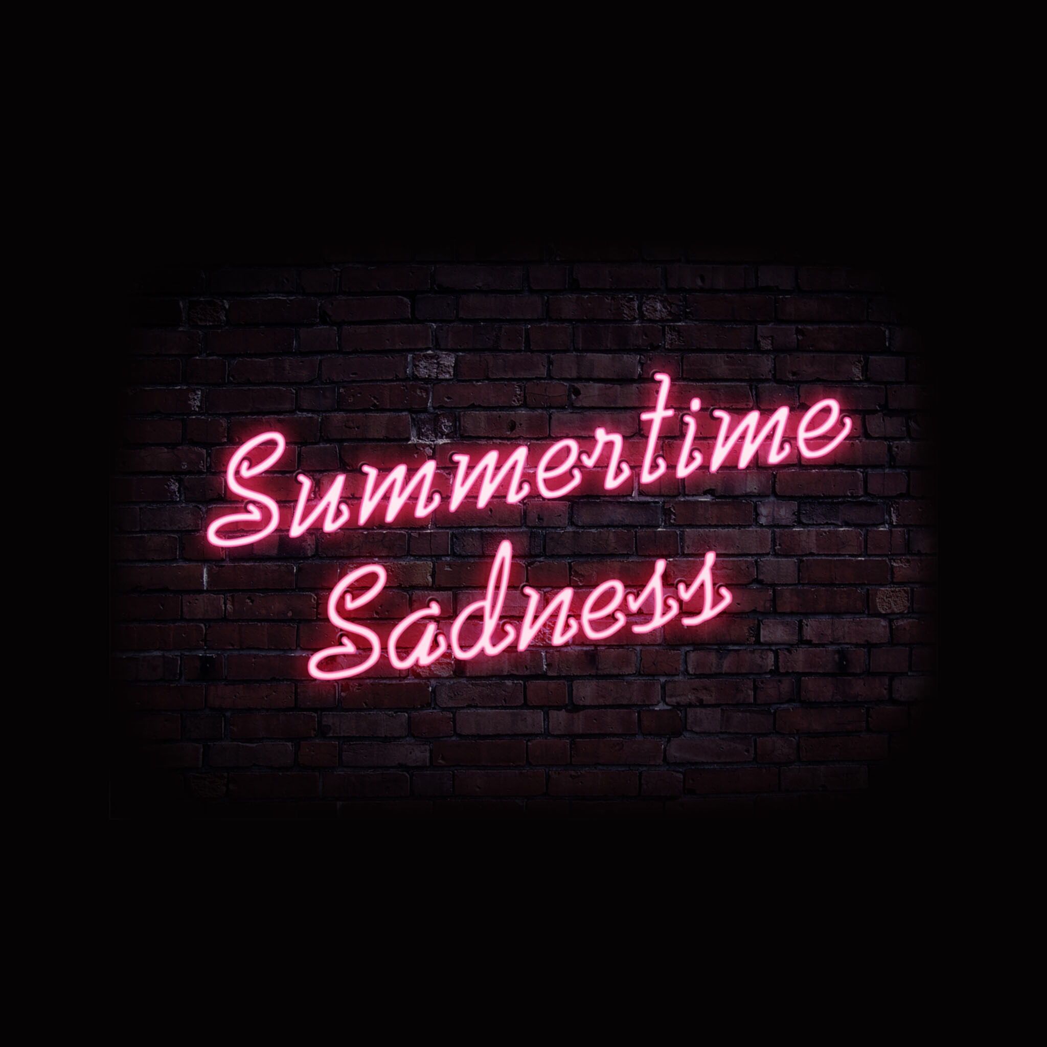 2048x2048 Summertime Sadness Character Aesthetic Pink Aesthetic Neon Sign Hd Wallpaper Background Download