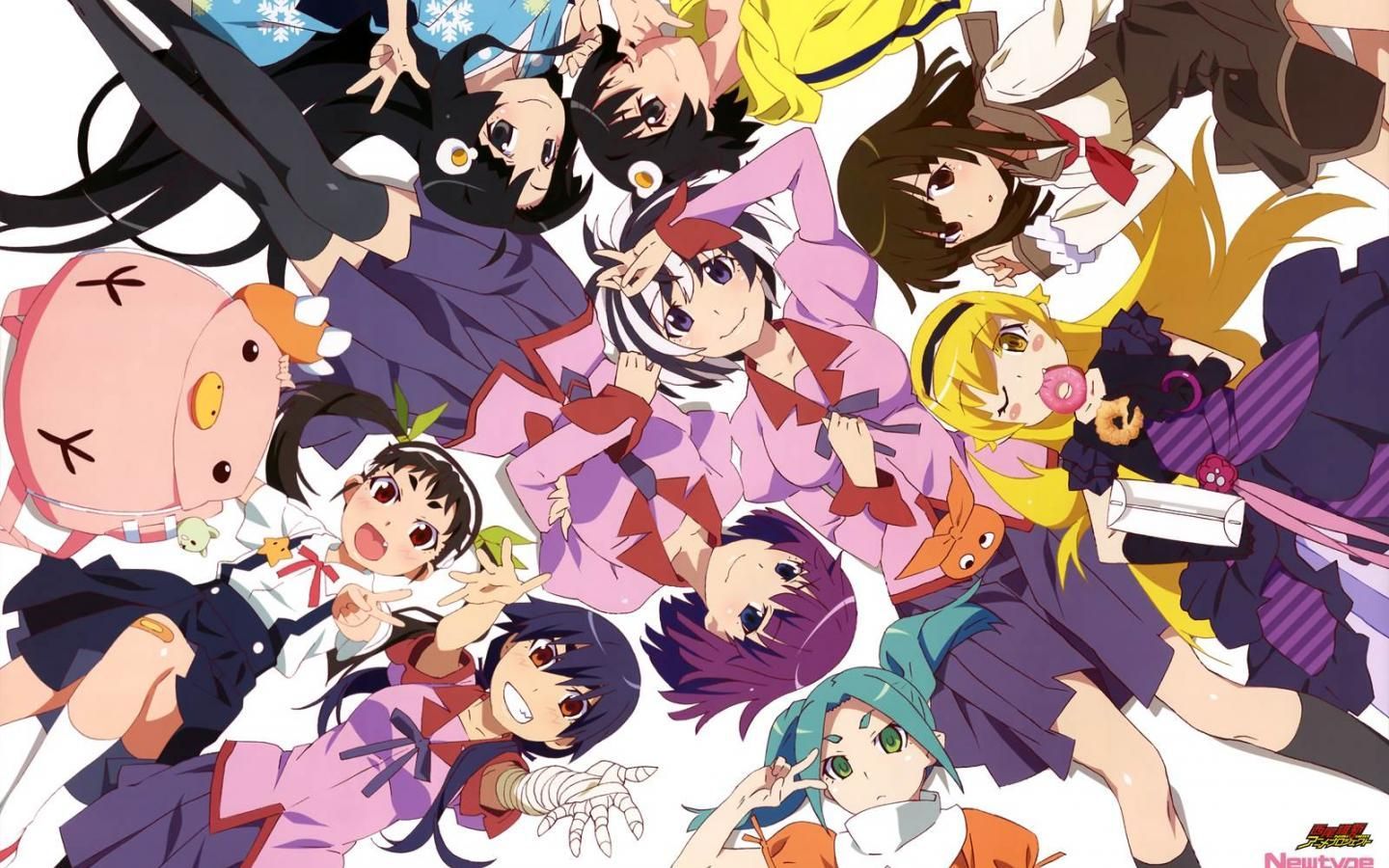 1440x900 Monogatari Wallpaper Background Anime Upcoming Anime Manga Cosplay