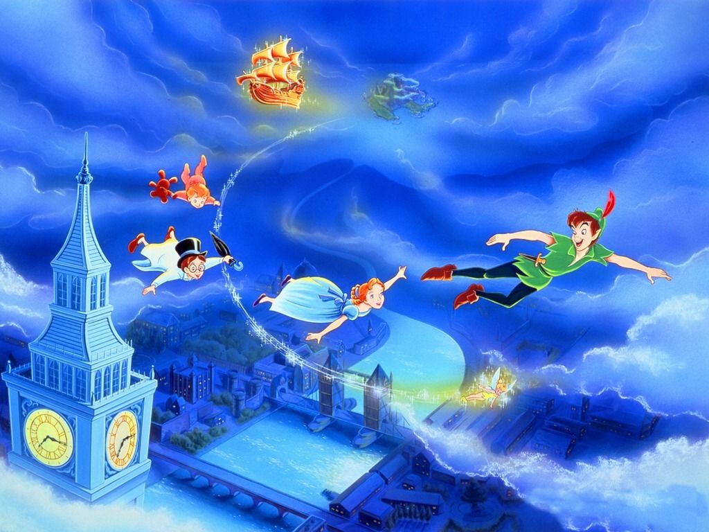 1024x768 Peter Pan Disney Desktop Wallpaper Disney Peter Pan Background