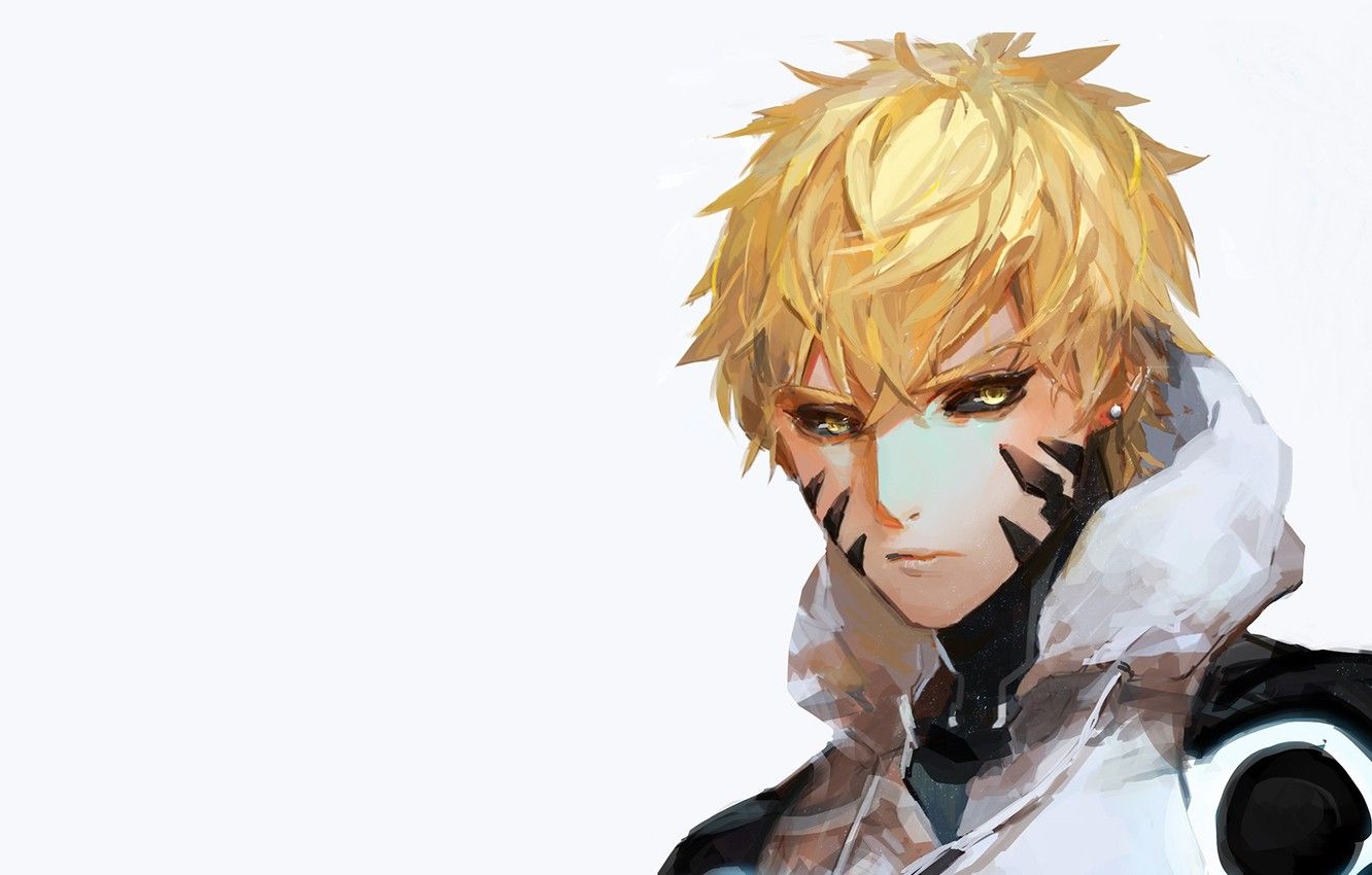 1332x850 Wallpaper Look Art Guy Cyborg One Punch Man Genos Image For Desktop Section