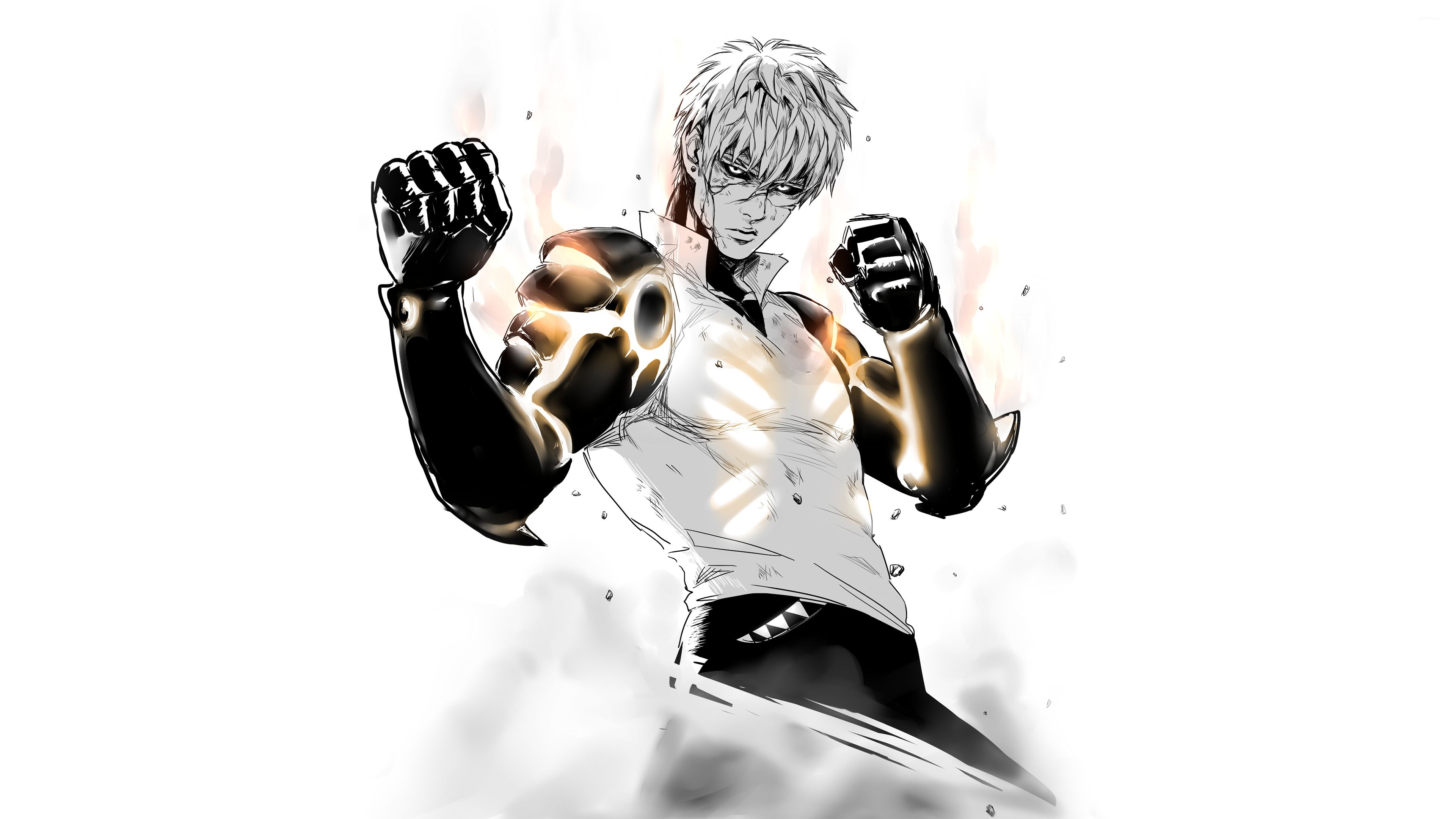3840x2160 Genos Ready To Fight In One Punch Man Wallpaper Anime Wallpaper