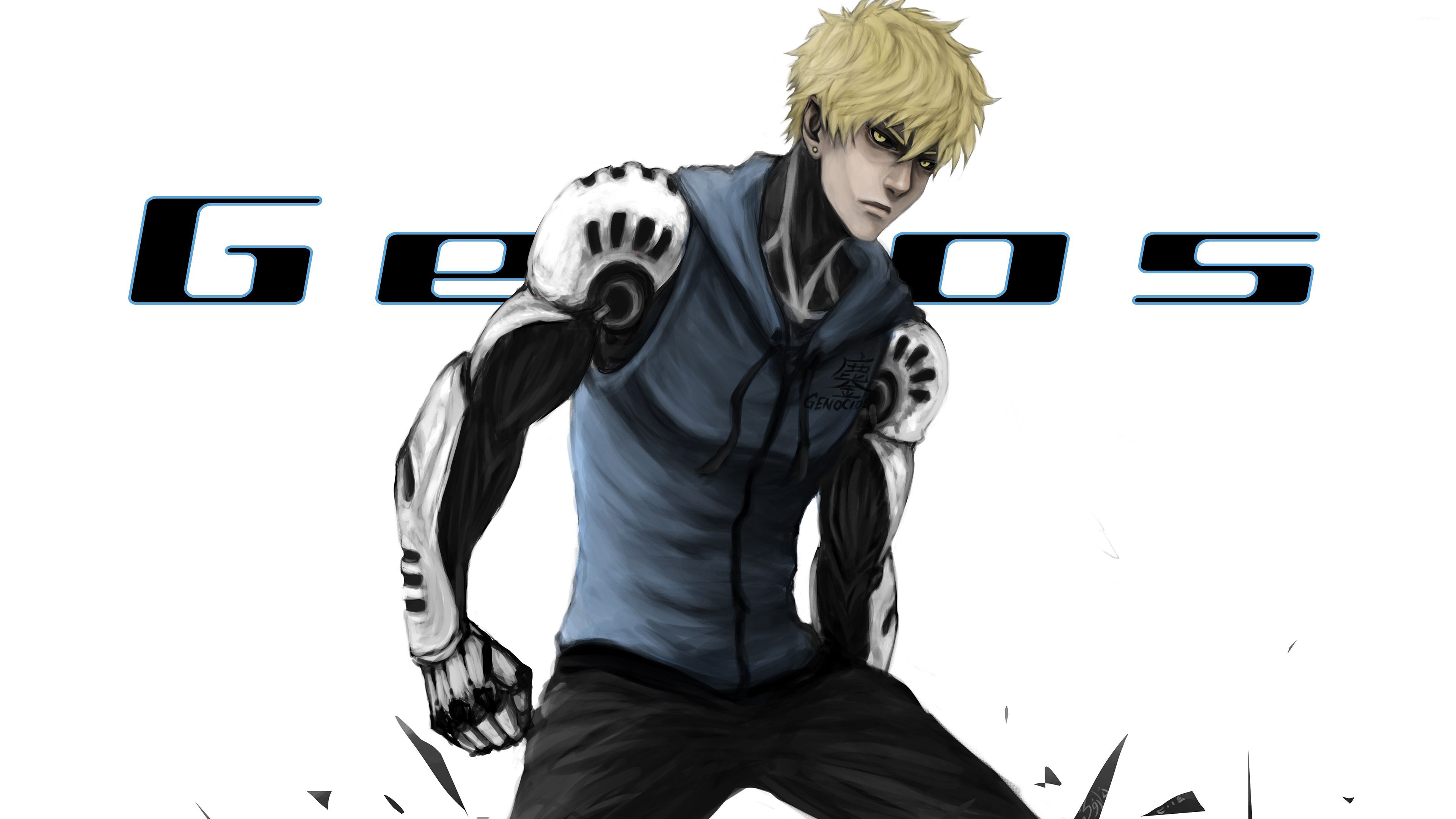3840x2160 Angry Genos In One Punch Man Wallpaper Anime Wallpaper