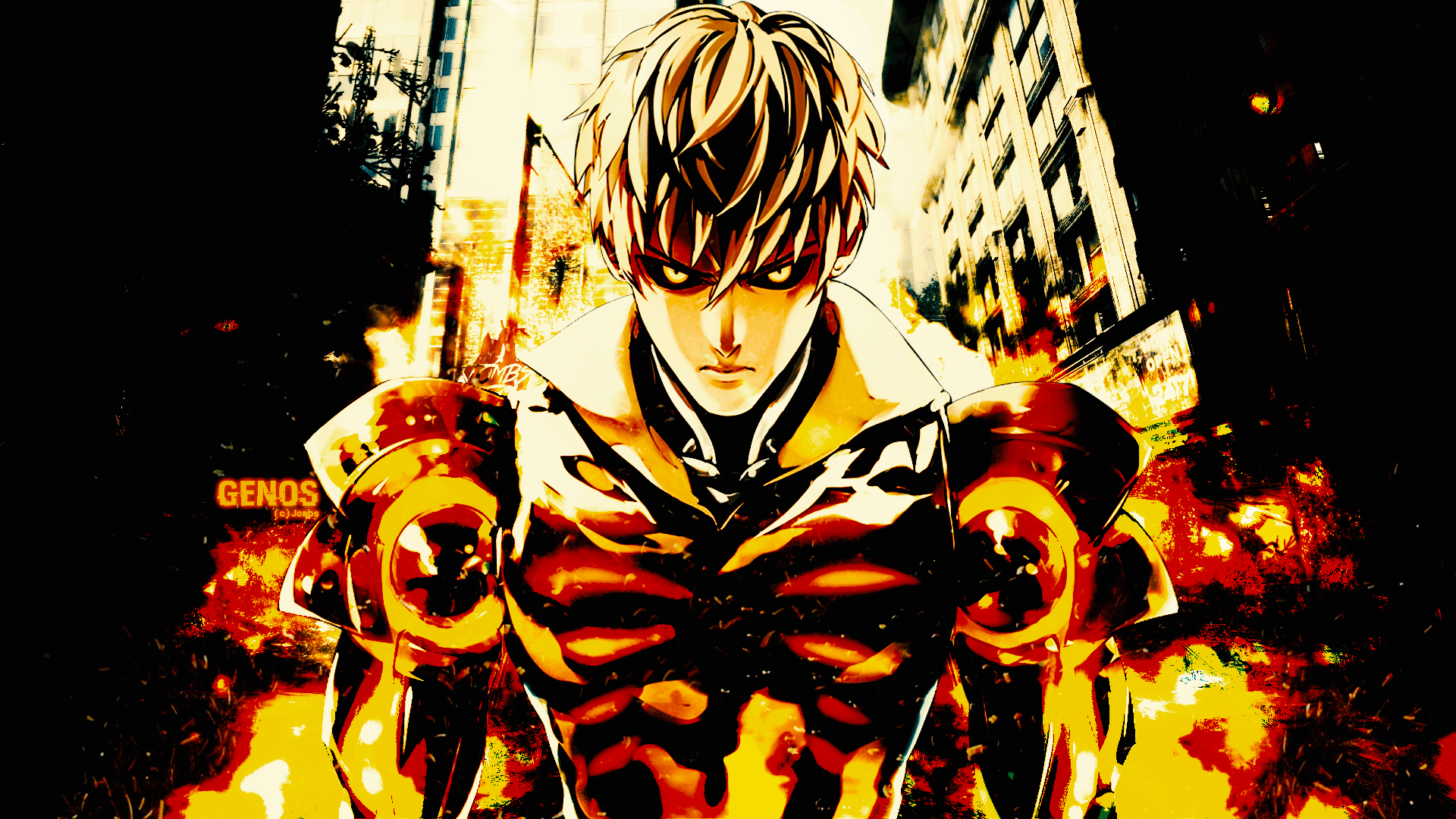 1920x1080 Anime One Punch Man Genos One Punch Man Wallpaper One Punch Man Wallpaper Background Anime