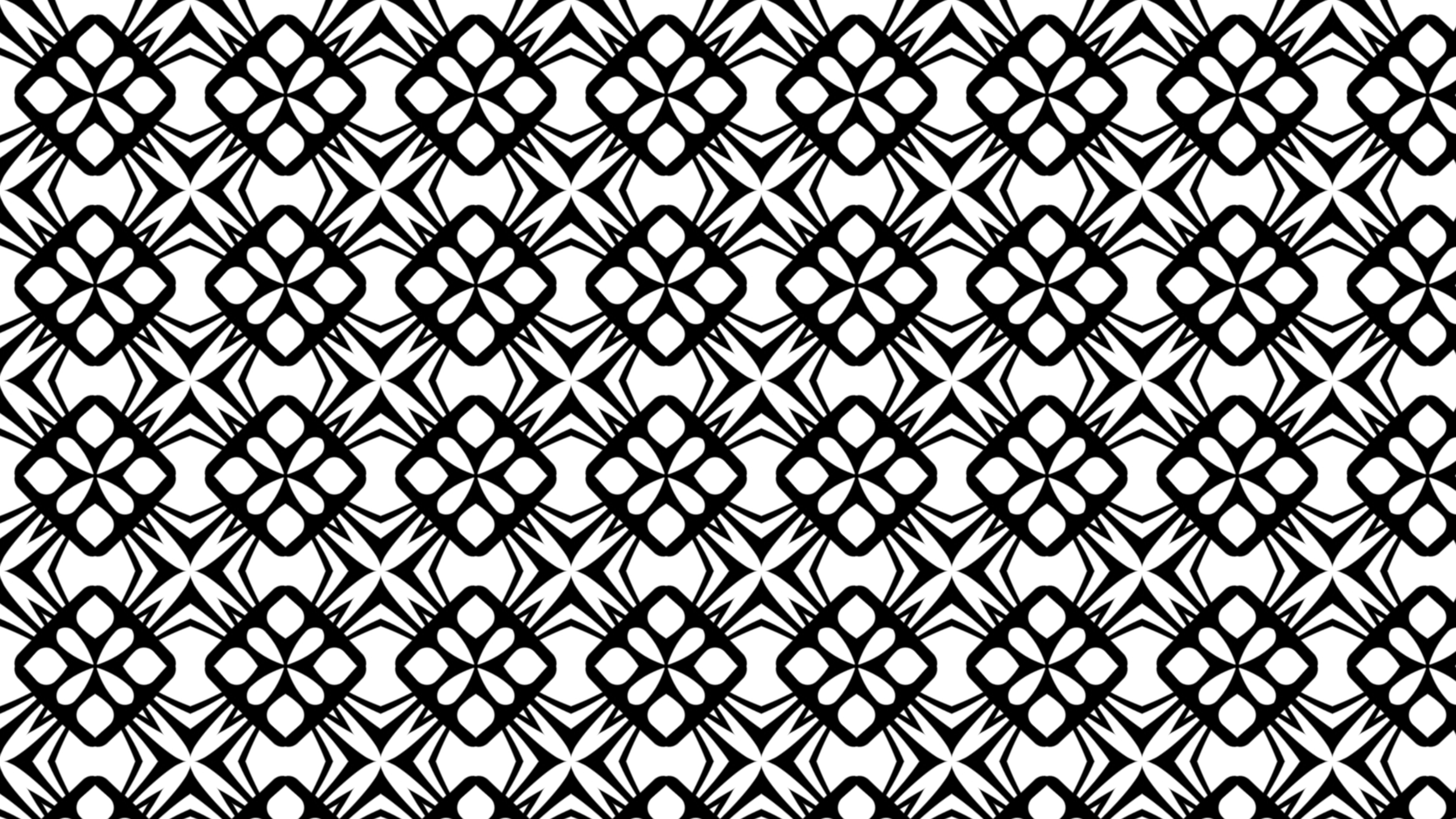 8000x4500 Free Black And White Geometric Seamless Ornament Pattern Wallpaper