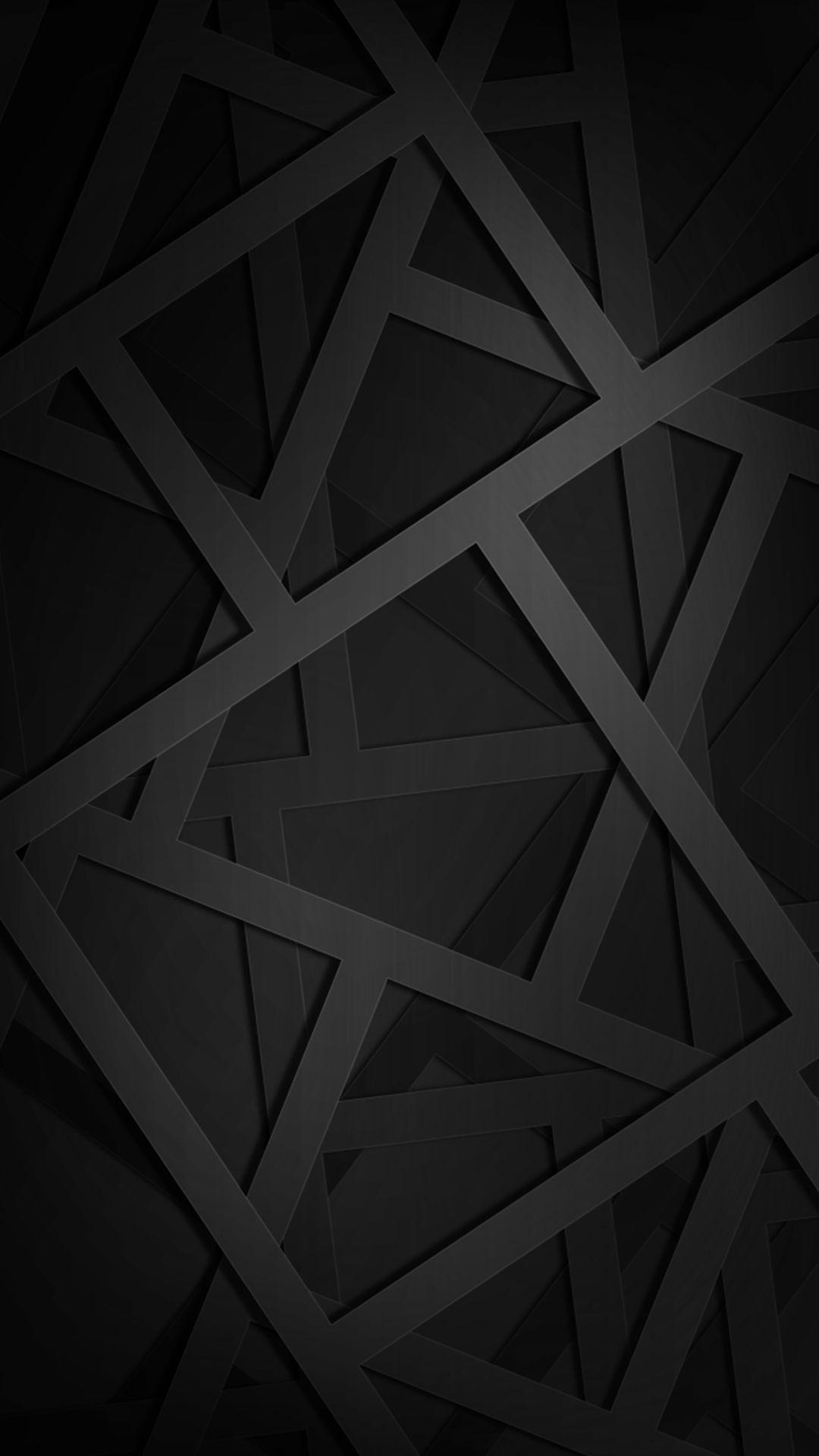 1080x1920 Black Geometric Wallpaper