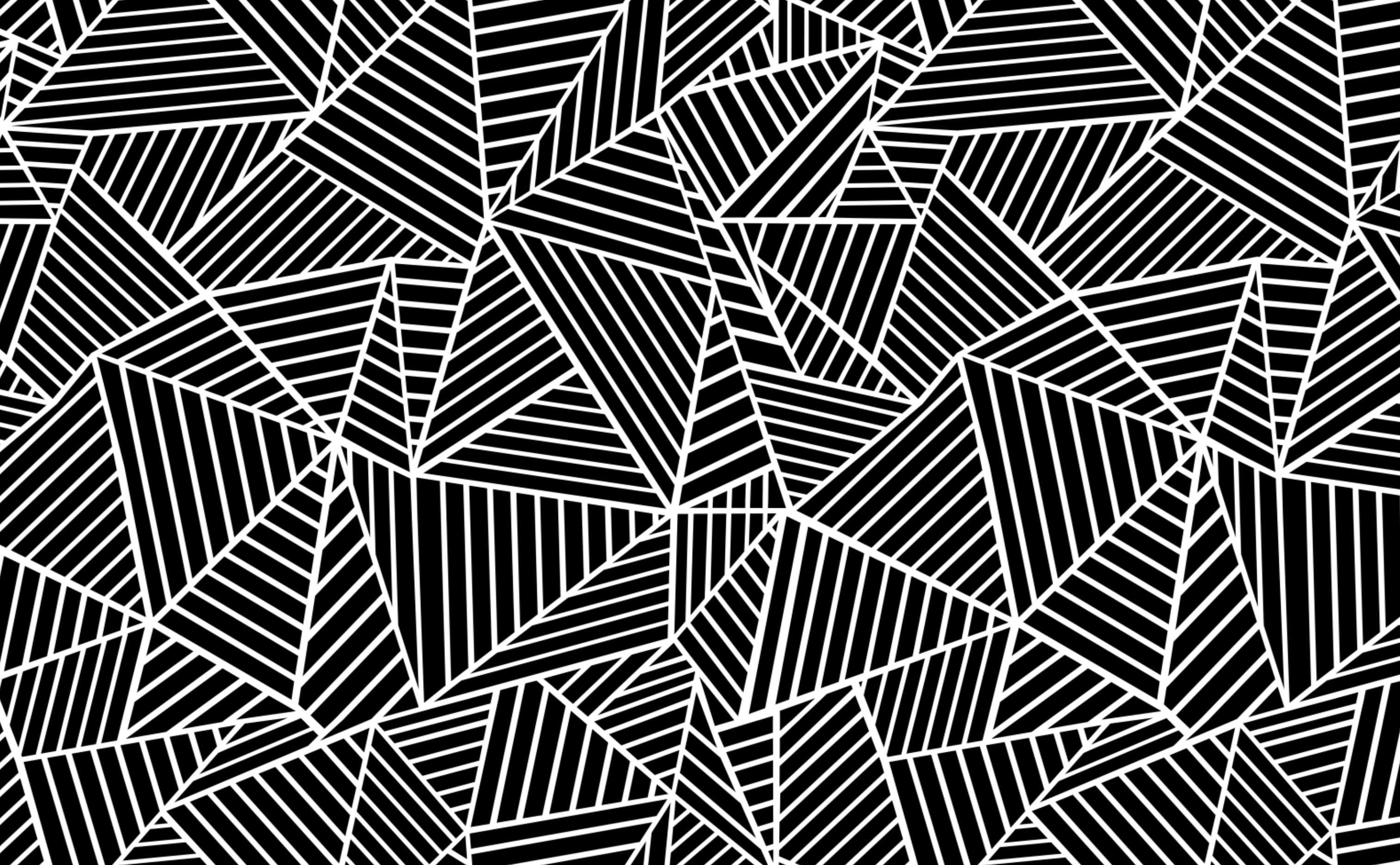 3028x1872 Black Geometric Pattern Wallpaper For Walls