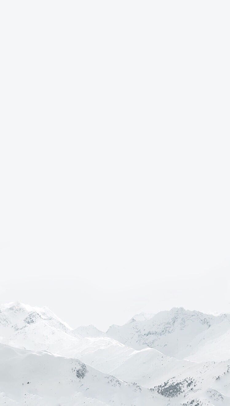 749x1321 White Pure Winter Mountain Wallpaper Iphone Clean Beauty