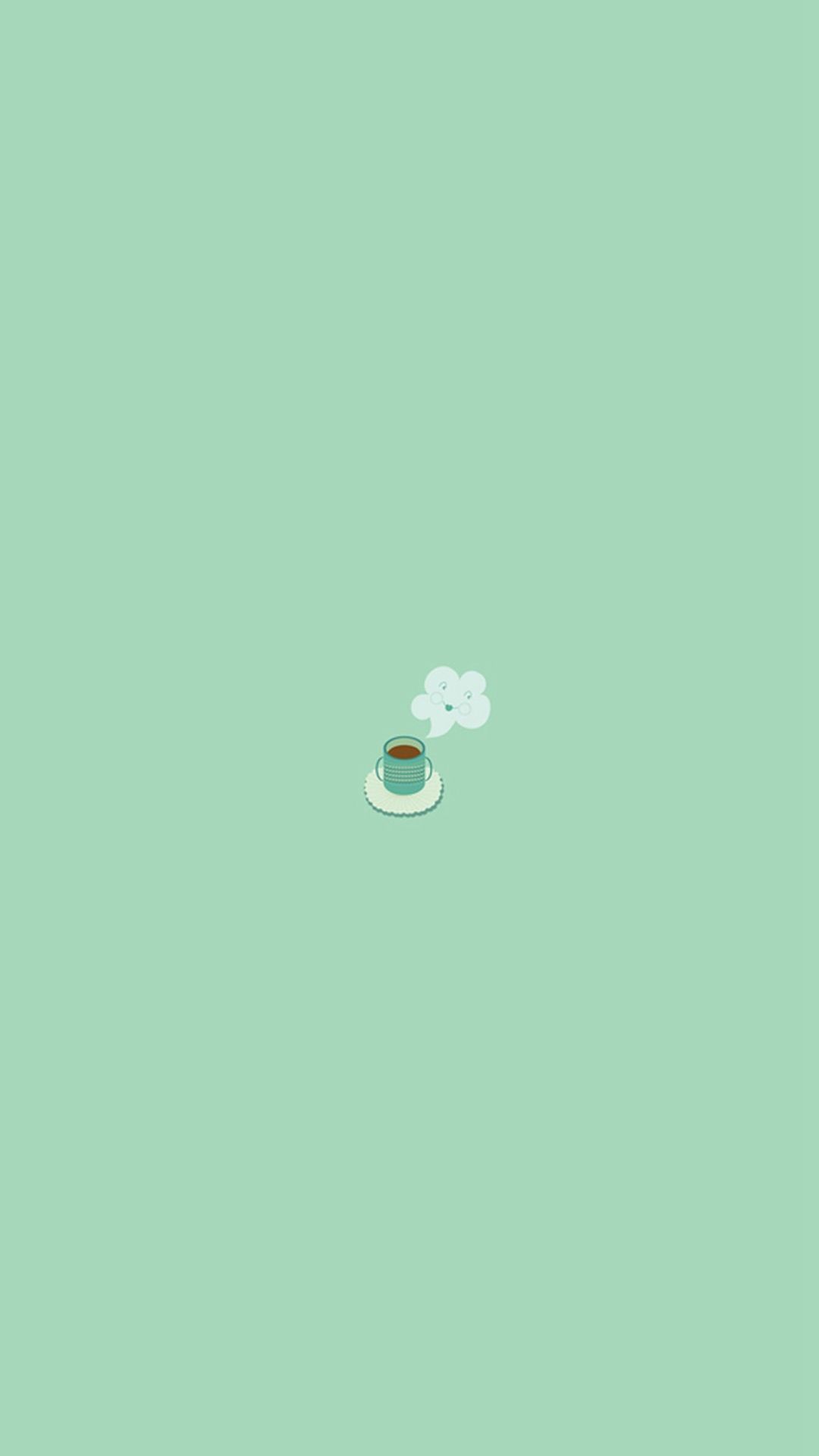 1080x1920 Simple Coffee Mug Flat Illustration Iphone 6 Wallpaper Nice