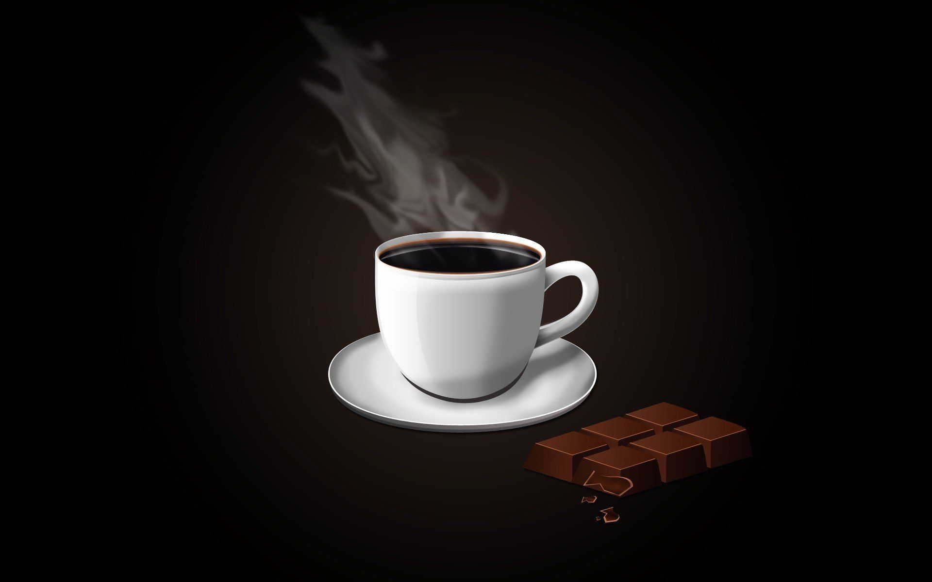 1920x1200 Coffee Cup Chocolate Vector Minimalism Hd Wallpaper