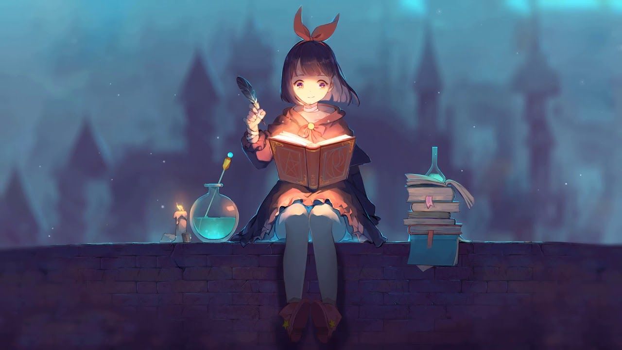1280x720 Cute Anime Witch Girl 1280x720 Wallpaper Teahub Io