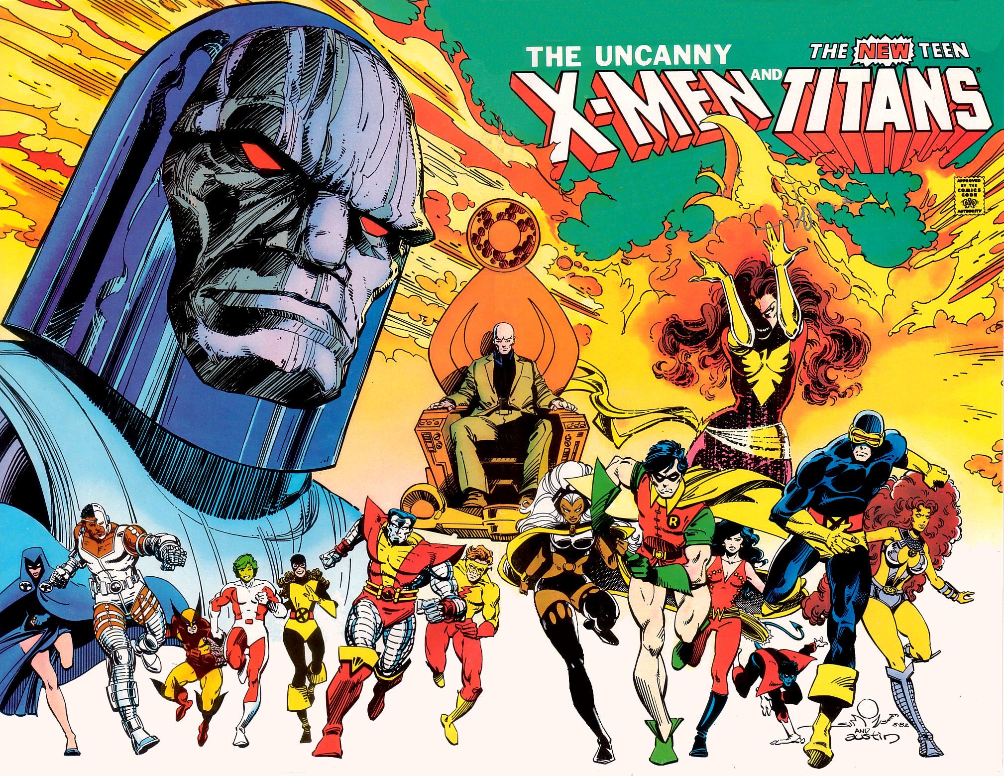 2017x1558 X Men And Teen Titans Teen Titans Uncanny X Men Hd Wallpaper Background Download