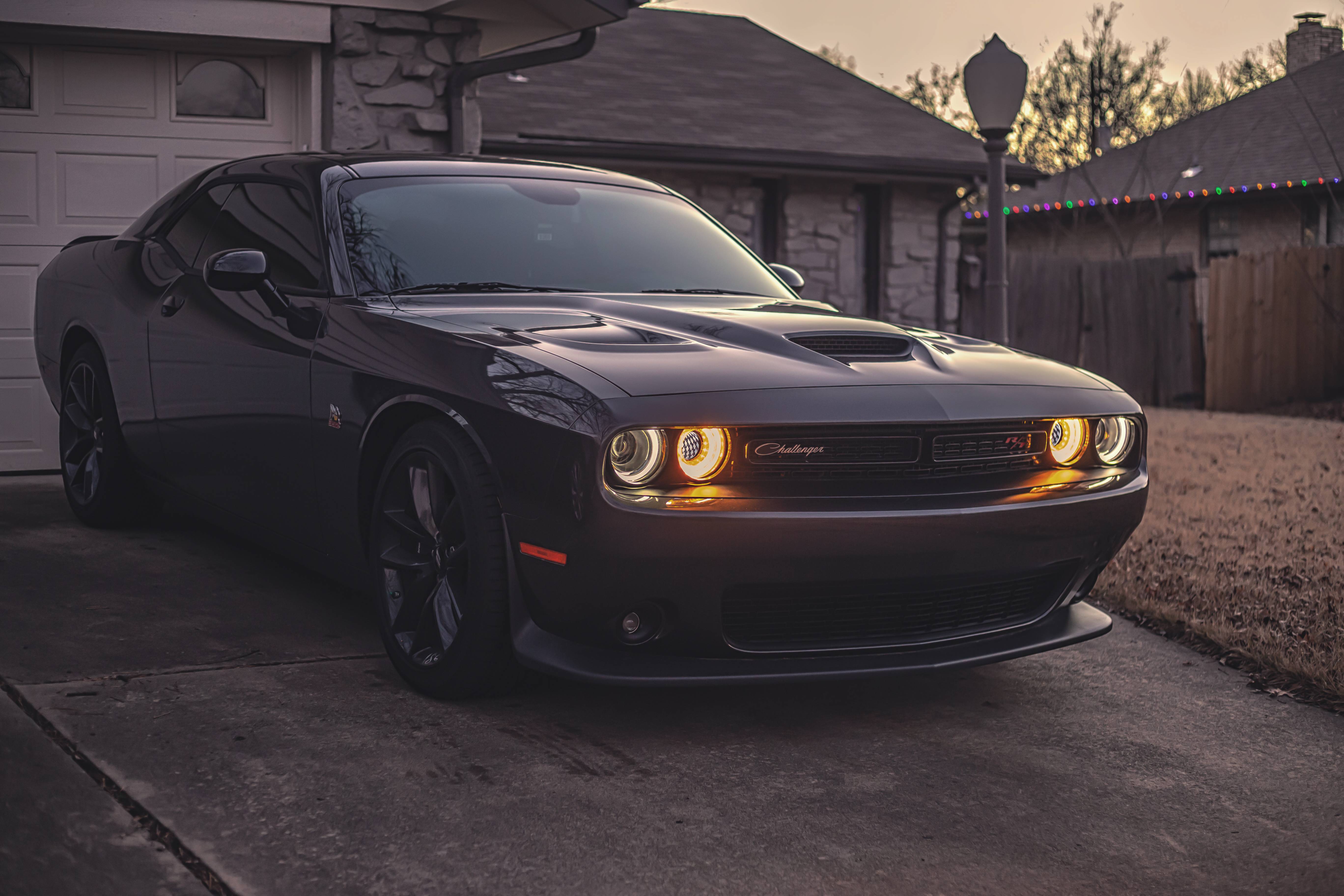 5472x3648 Black Dodge Challenger 5k Hd Cars 4k Wallpaper Image Background Photo And Picture