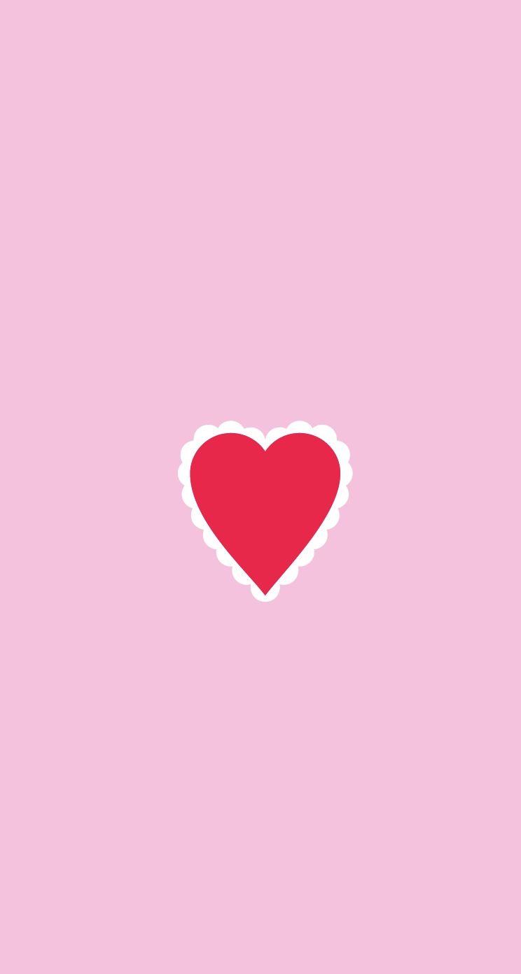 744x1392 Top 4 Simple Heart Iphone Wallpaper