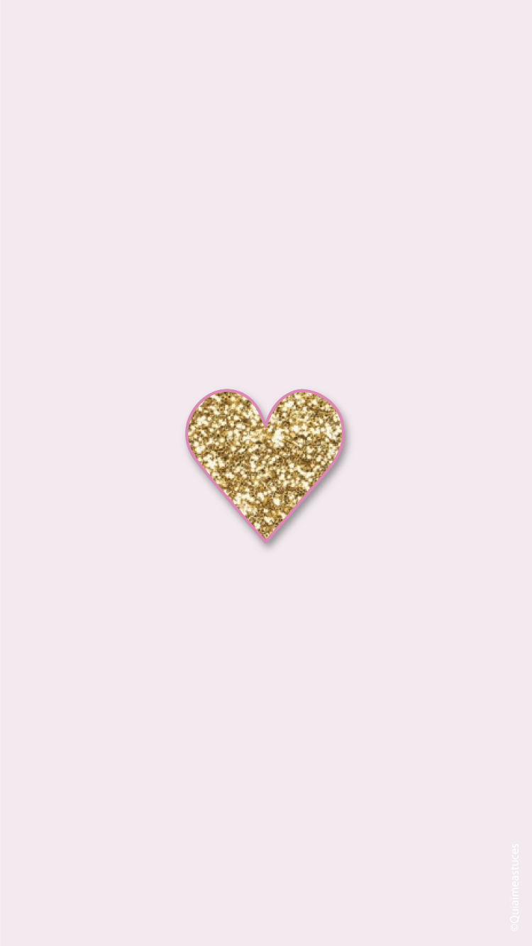 750x1334 Rose Gold Heart Wallpaper