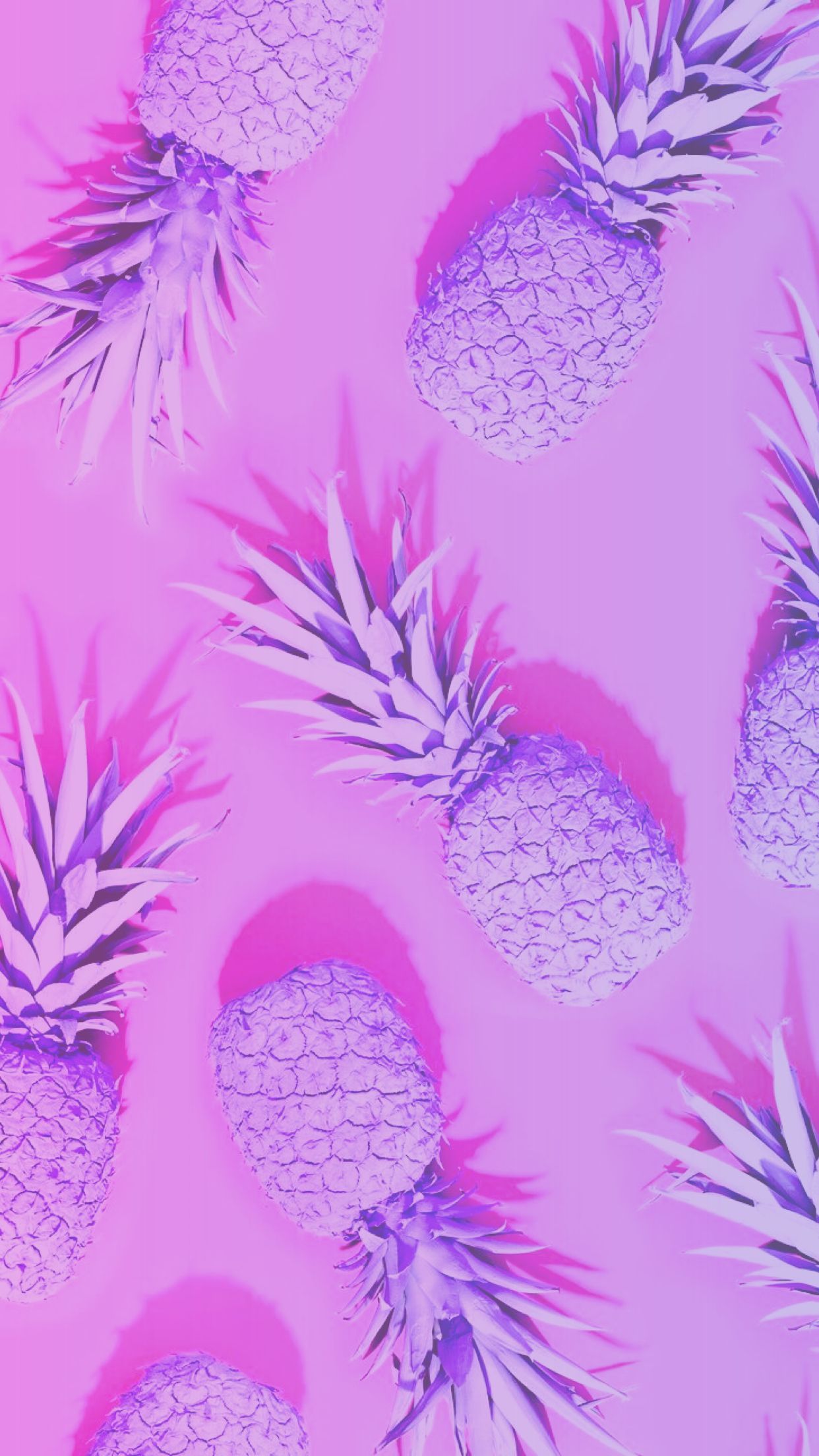 1242x2208 Pinky Purple Pineapple Wallpaper Iphone Cute Funny Phone Wallpaper Iphone Background