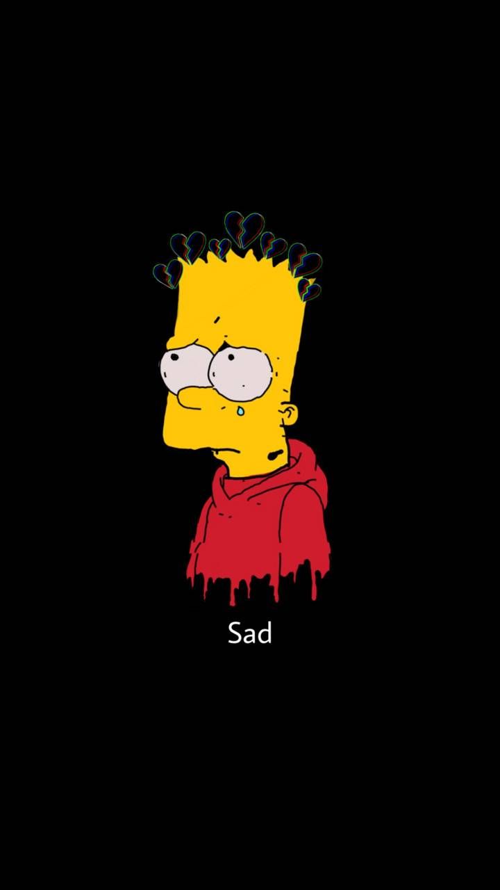 720x1280 Sad Bart Wallpaper