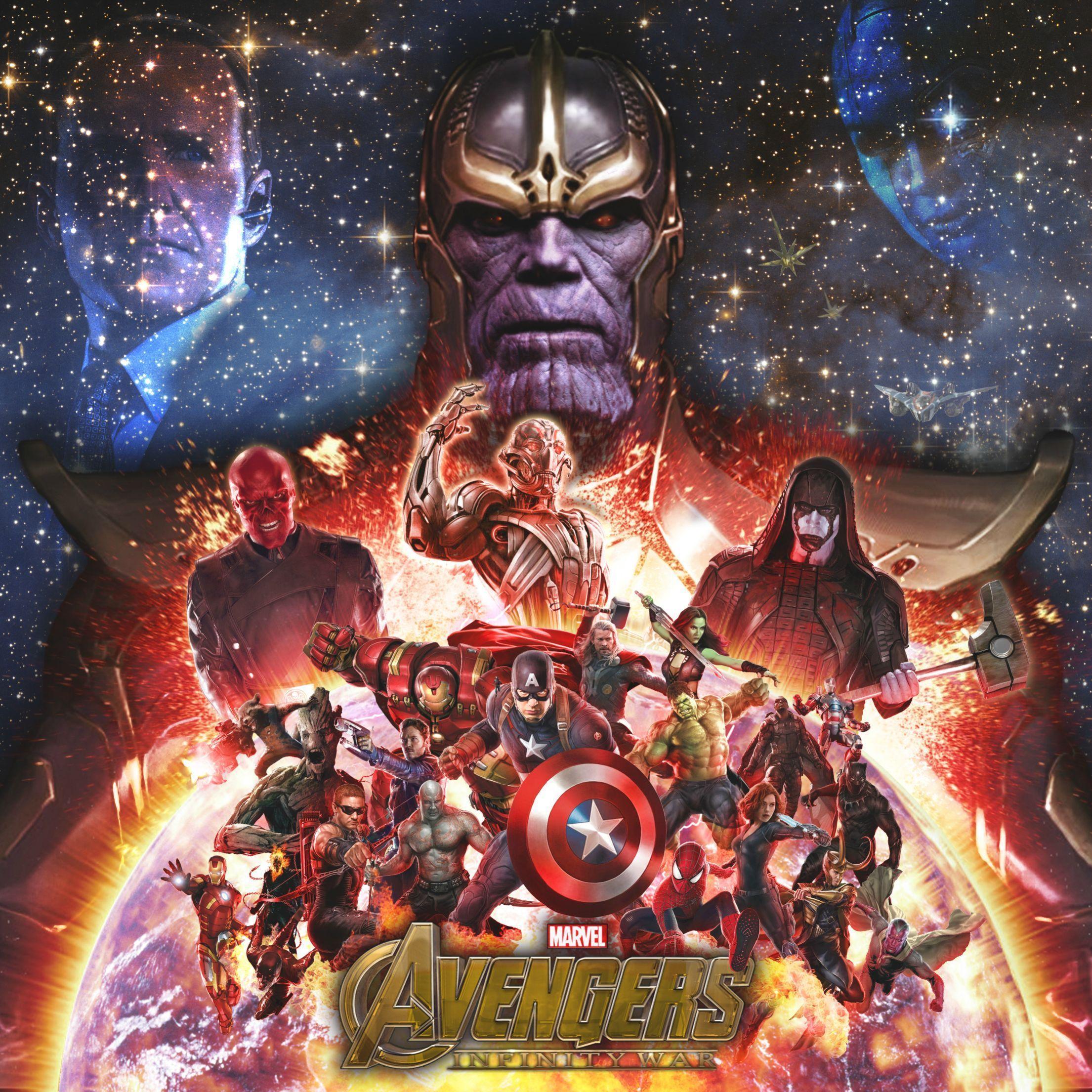 2210x2210 Avengers Infinity War Hd Wallpaper