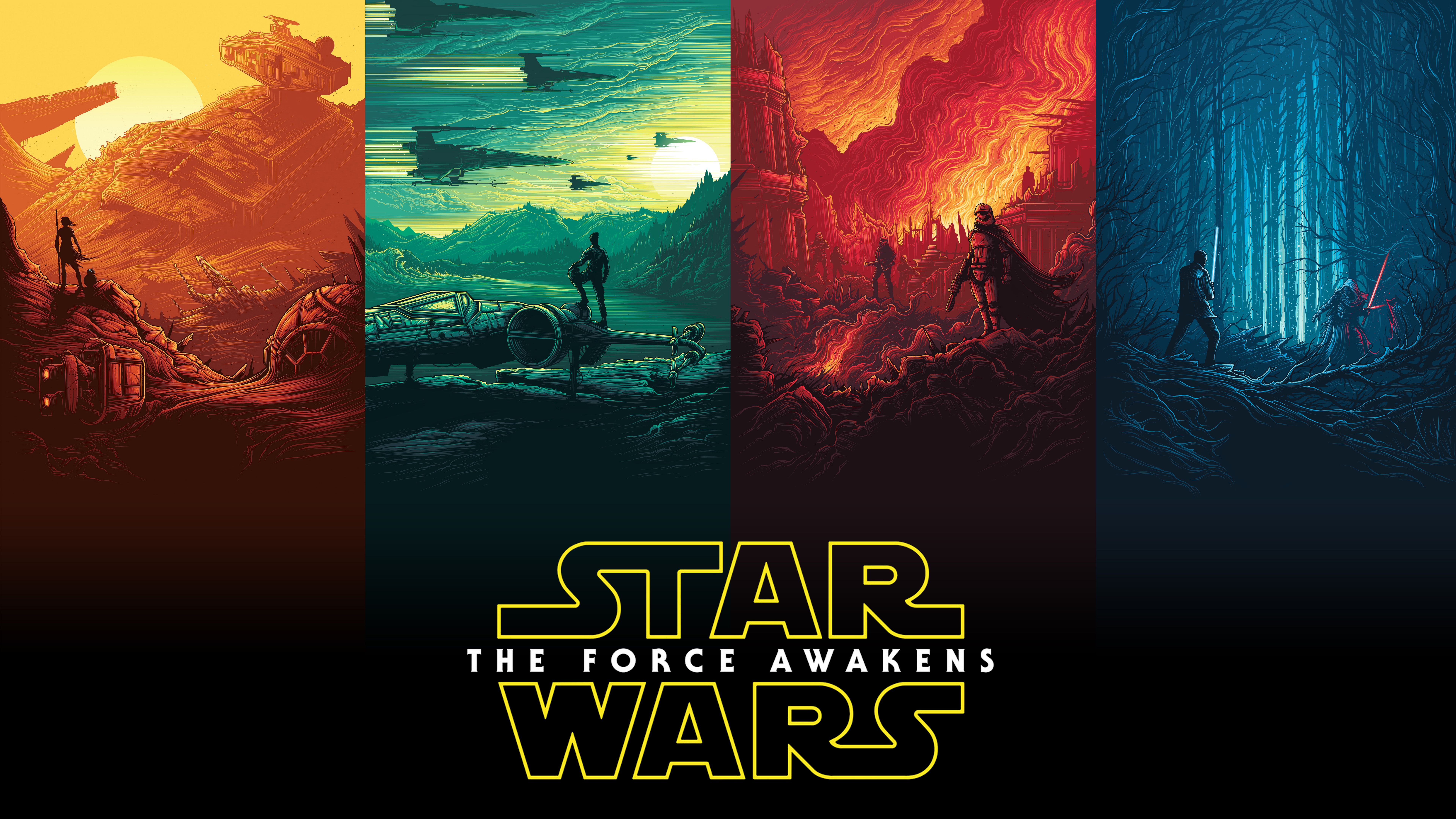 7680x4320 Star Wars Poster Logo 8k Hd 4k Wallpaper Image
