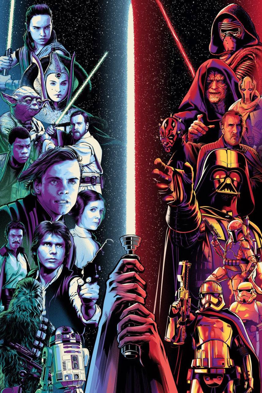 855x1280 Star Wars Poster Wallpaper