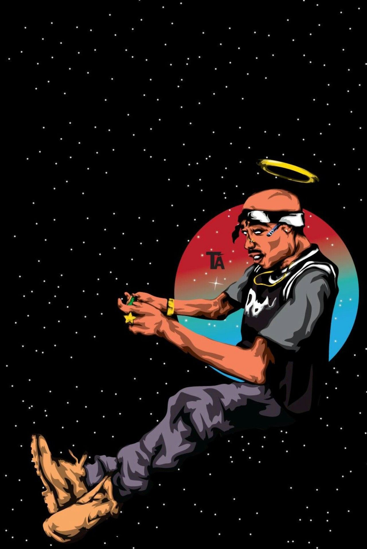 1280x1914 Theodora Major On Tupac Shakur Tupac Art Hip Hop Art Rapper Art