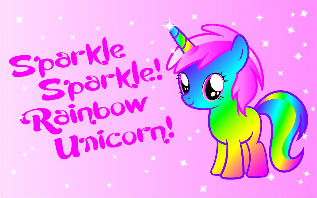 1280x800 Sparkle Rainbow Unicorn Lw Android Reviews At Android Quality Index